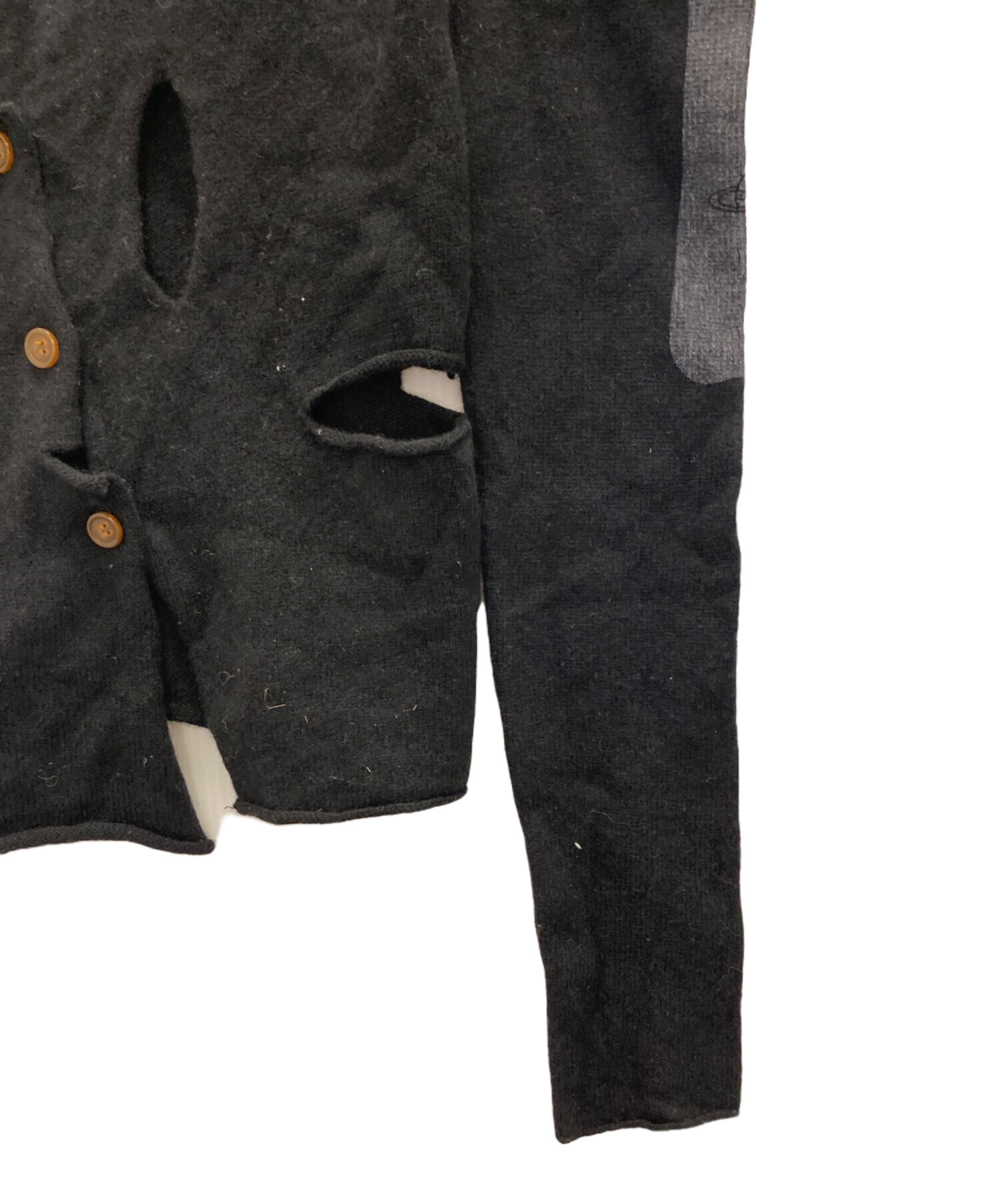 Vivienne Westwood RED LABEL ブラックカーディガン 中古・古着通販】Vivienne Westwood RED LABEL (ヴィヴィアンウエスト