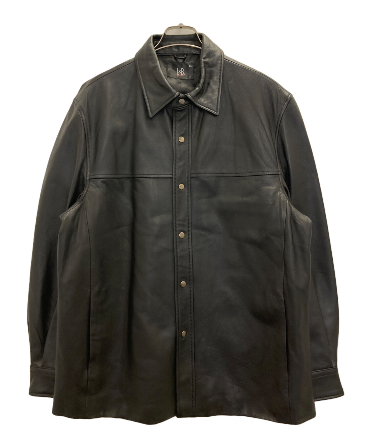 中古・古着通販】L&B (エルアンドビー) 90s LAMB LEATHER SHIRT JACKET