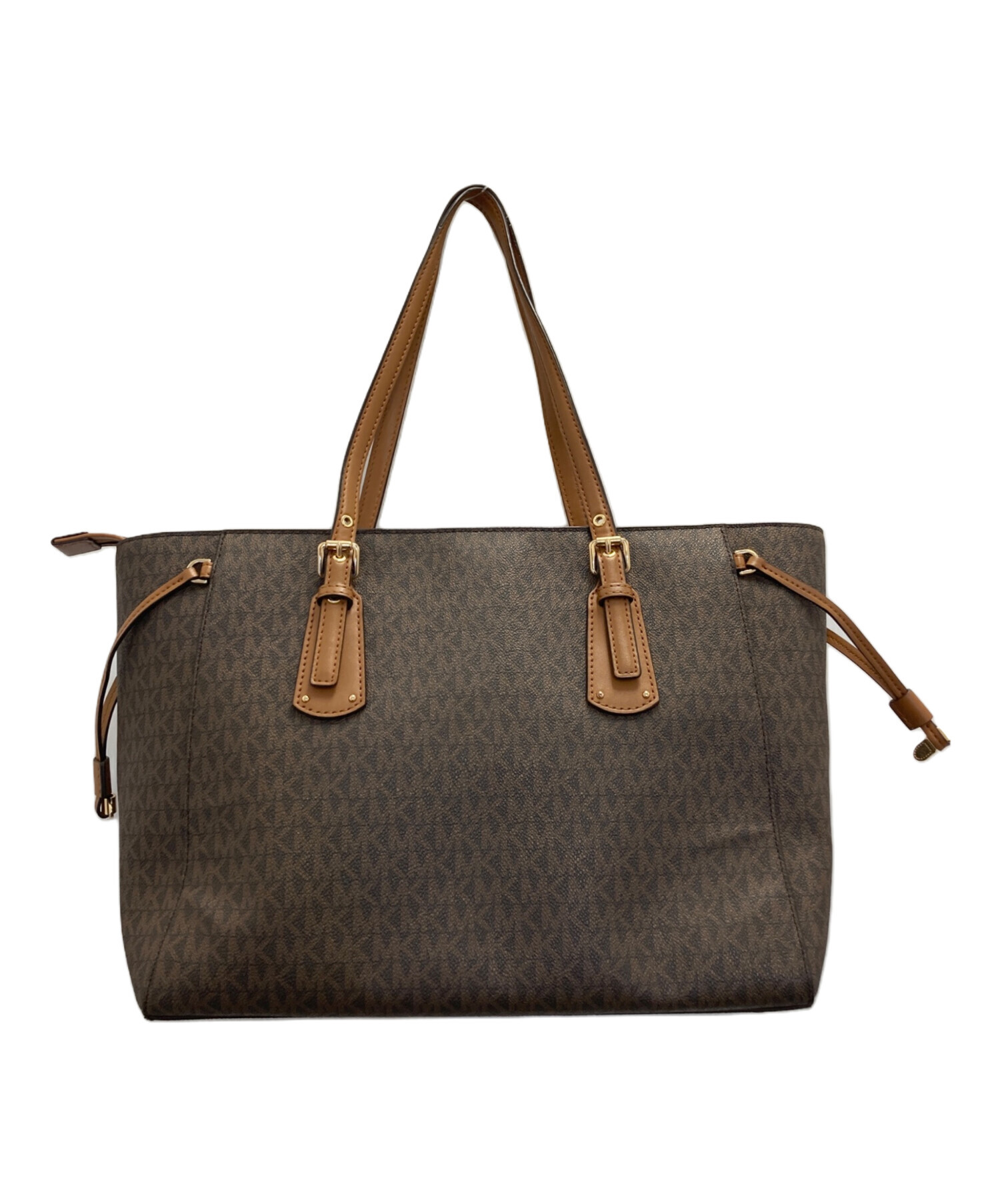 新古品　MICHAEL KORS MKロゴプリント ハンドバッグ 中古・古着通販】MICHAEL KORS (マイケル・コース) ハンドバッグ