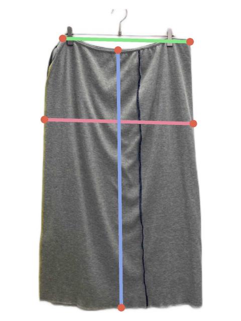 中古・古着通販】PAMM (パム) ラップスカート グレー サイズ:SIZE FREE