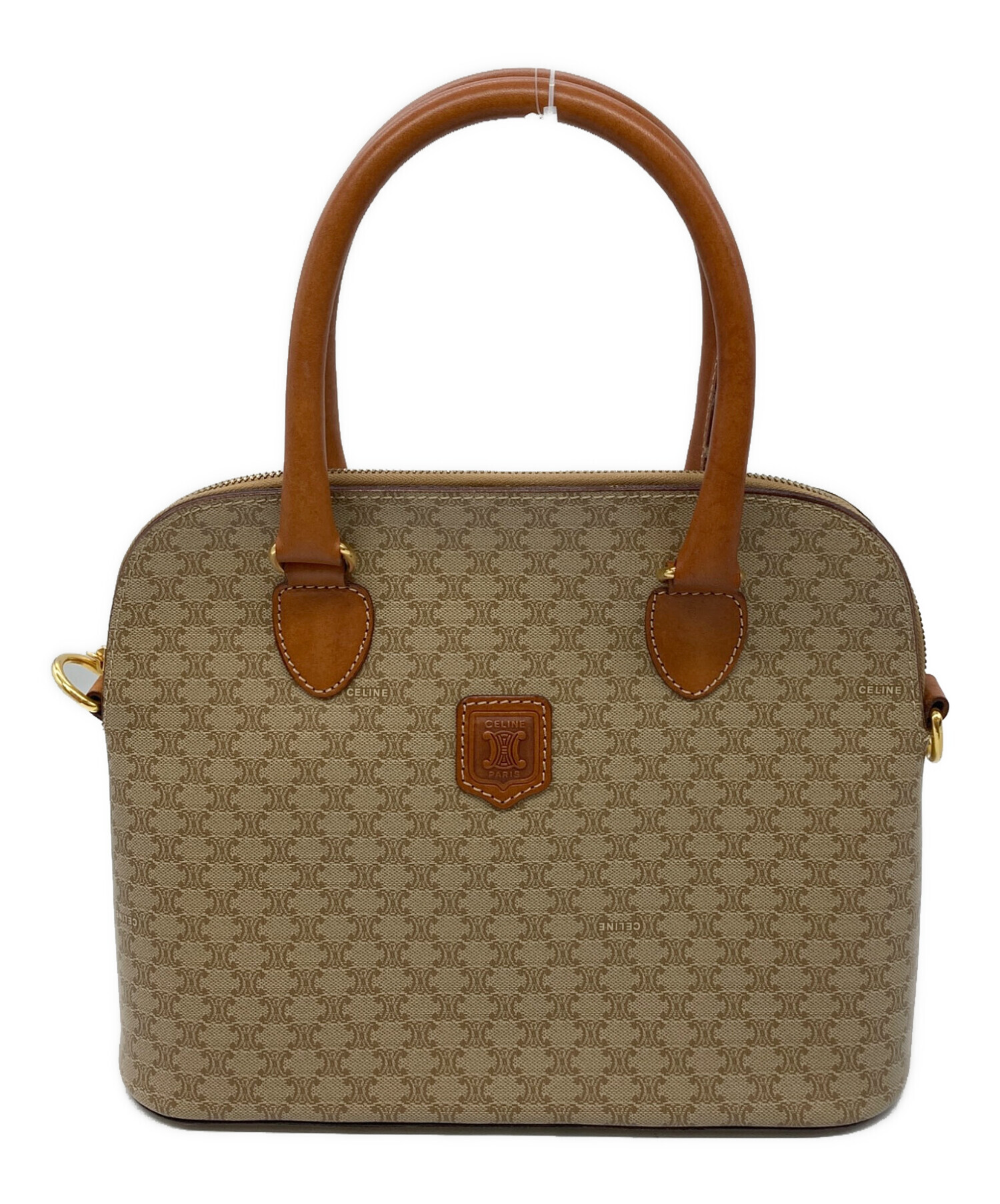 中古・古着通販】CELINE (セリーヌ) ホワイトマカダム2Wayバッグ 