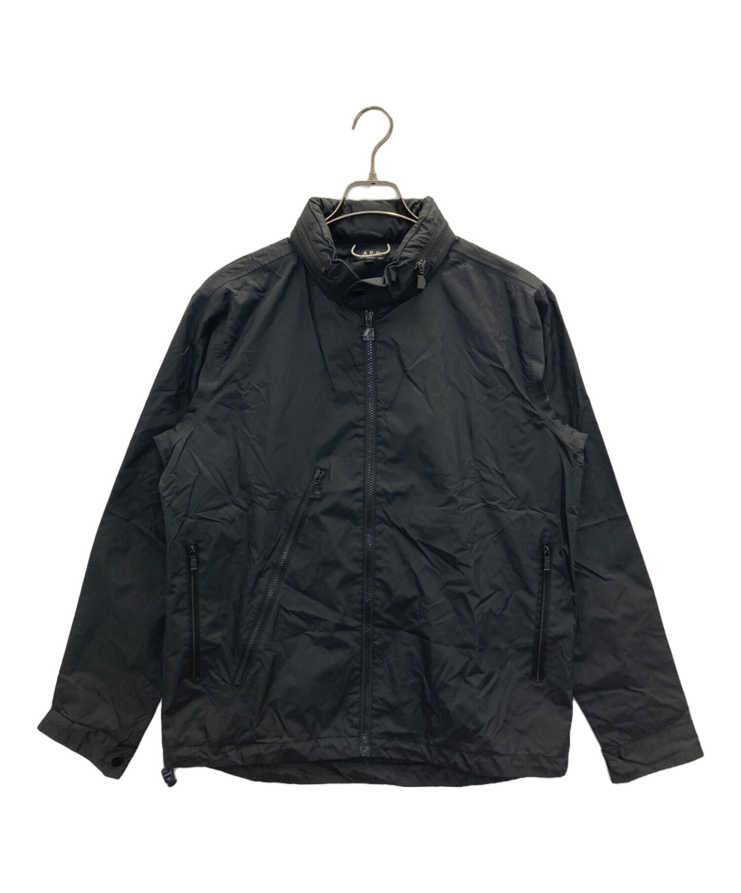 A.P.C. アーペーセー ナイロンジャケット フランス製 黒 中古・古着通販】A.P.C. (アーペーセー) K-WAY (ケイウェイ) ナイロン