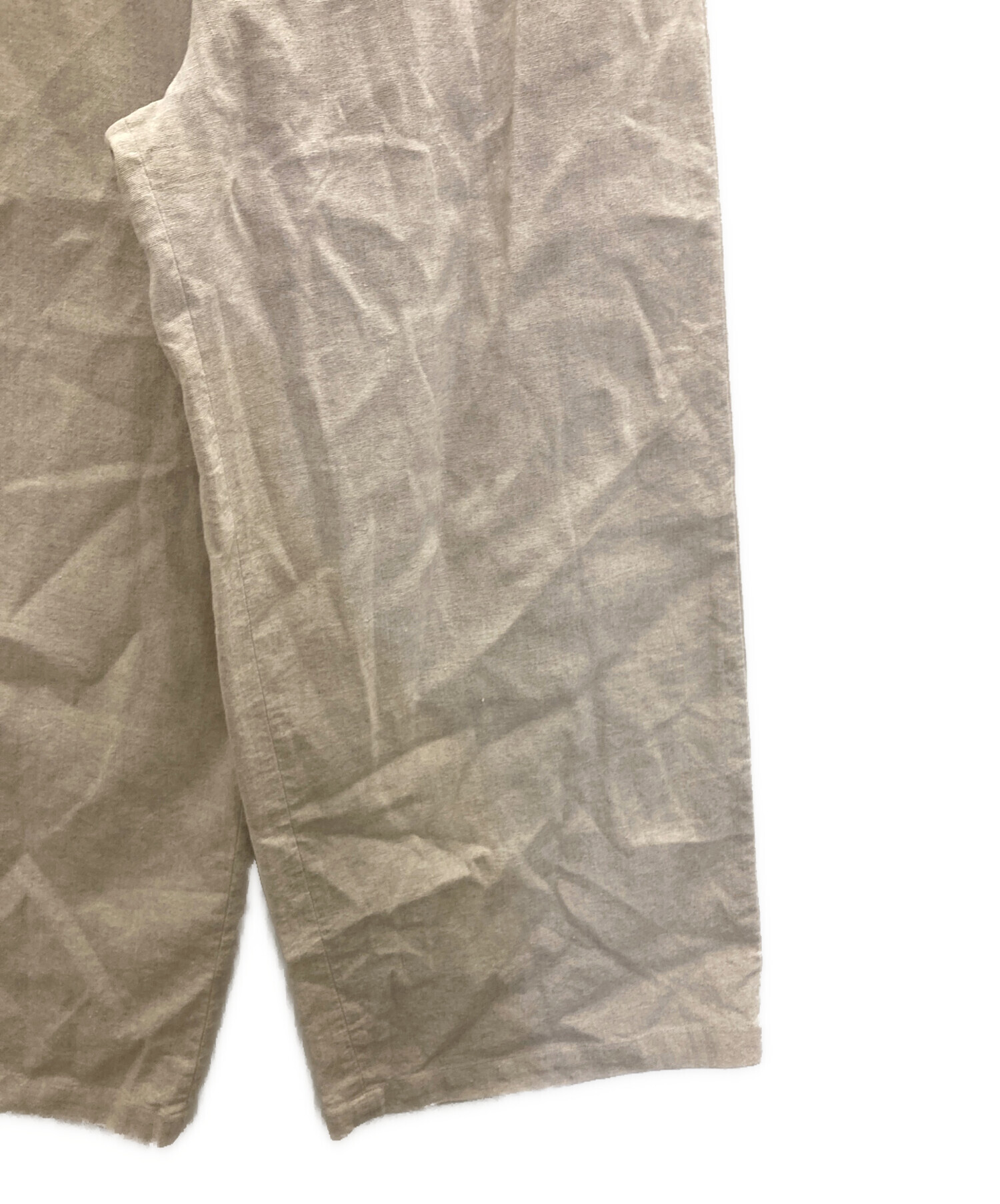 中古・古着通販】BEARDSLEY (ビアズリー) ウエストリブリネンパンツ