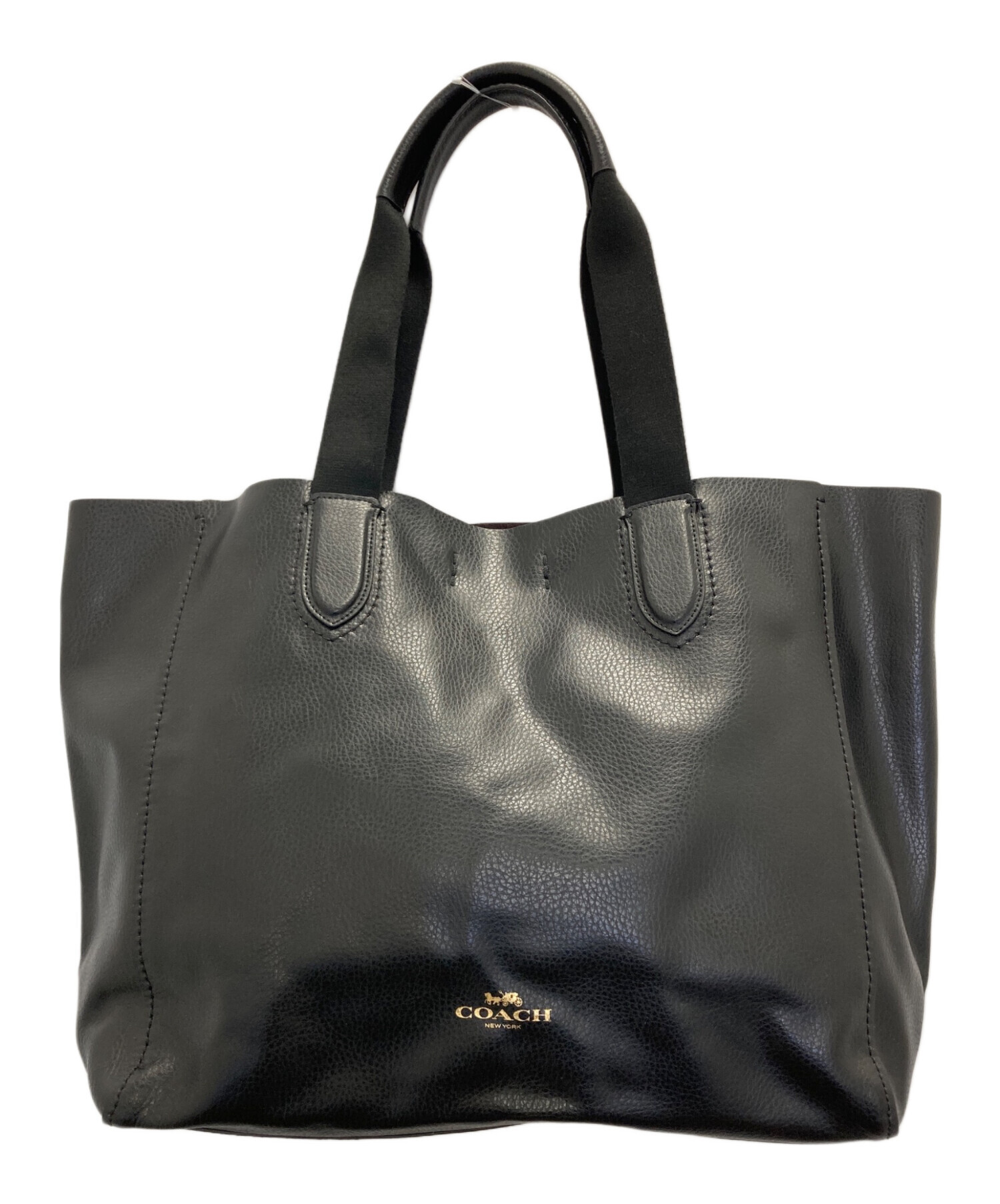 中古・古着通販】COACH (コーチ) Large Derby Tote Pebbled Leather 