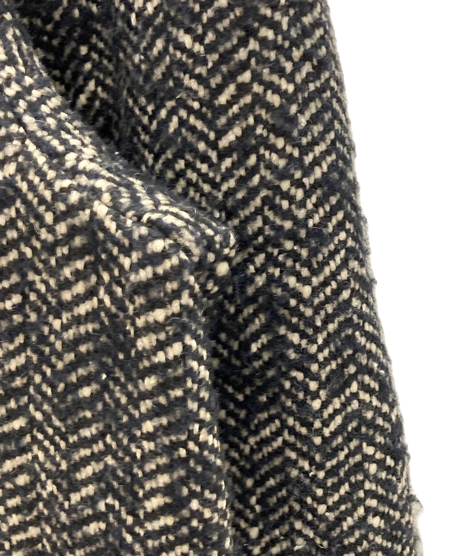 中古・古着通販】HERNO (ヘルノ) 中綿ツイードコート ブラック サイズ