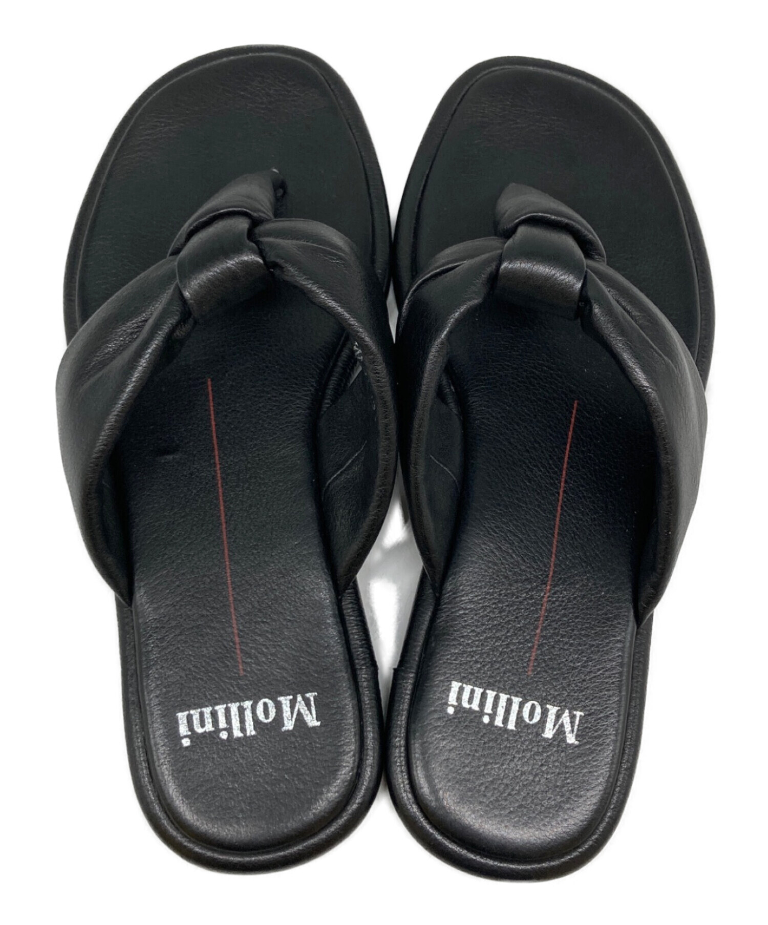 中古・古着通販】Mollini (モリーニ) トングサンダル ブラック サイズ