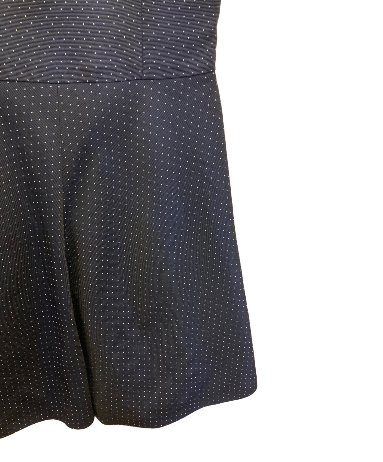 中古・古着通販】Rene (ルネ) ドットワンピース ネイビー サイズ:38