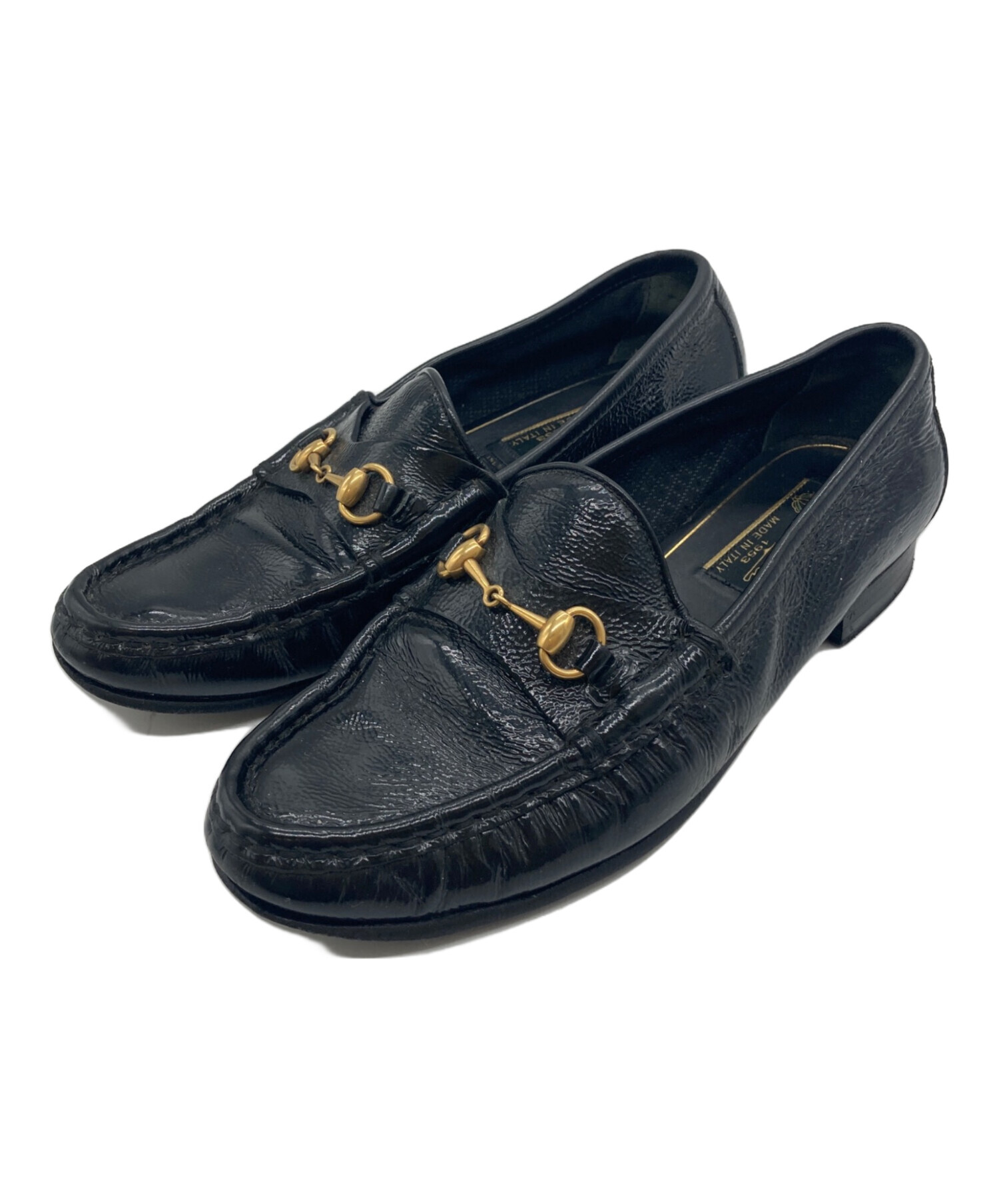 美品 GUCCI マーモント ローファー 黒 36 中古・古着通販】GUCCI (グッチ) ビットローファー ブラック サイズ:36