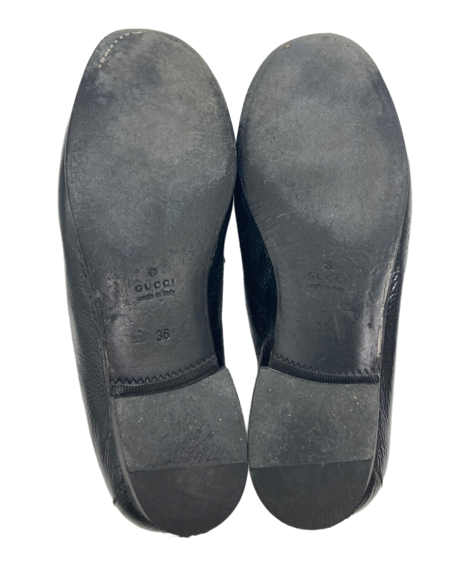 GUCCI グッチ ビットローファー ブラック 36 グッチ ビットローファー レディース ブラック サイズ36.5C - 中古革靴