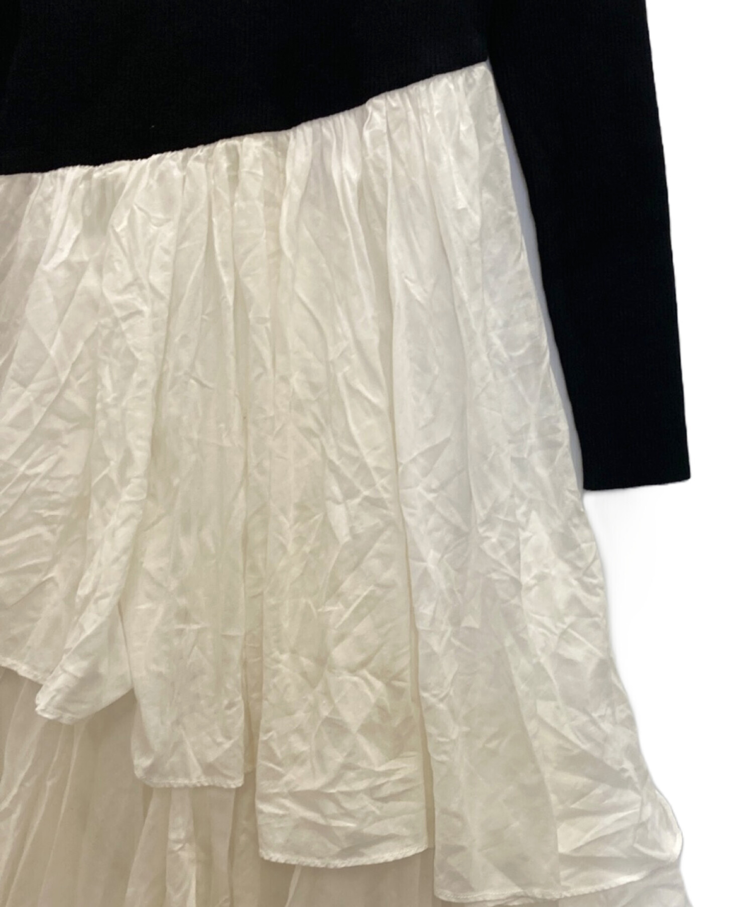 中古・古着通販】anuans (アニュアンス) イレギュラーヘムドッキング