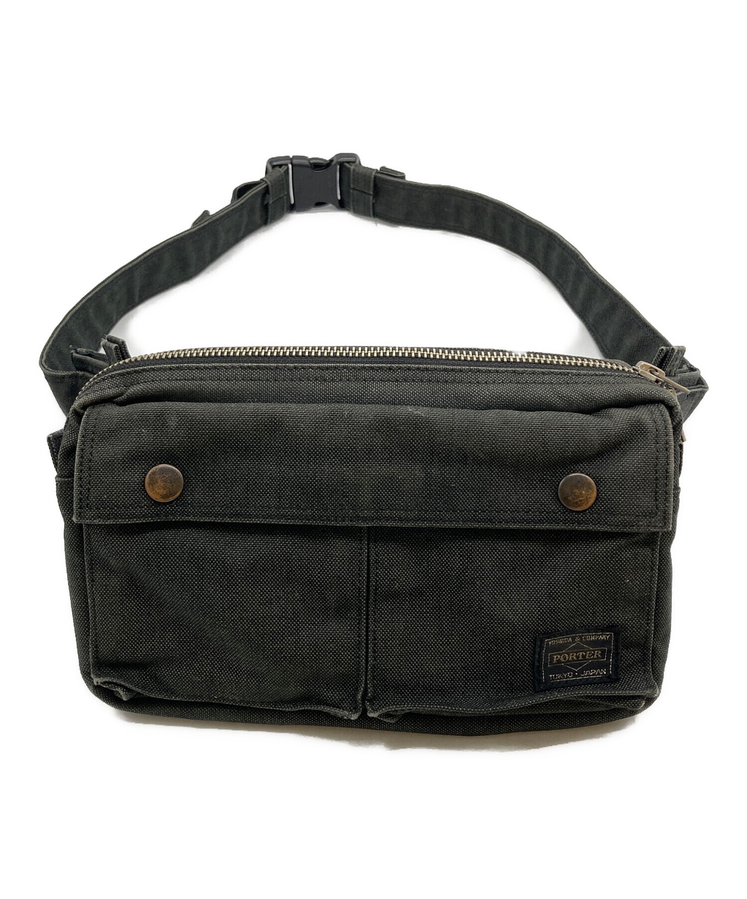 中古・古着通販】PORTER (ポーター) ウエストバッグ グレー｜ブランド