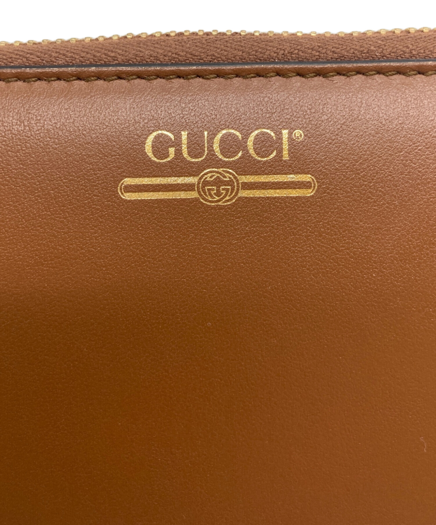 中古・古着通販】GUCCI (グッチ) ヴィンテージロゴ ラウンドファスナー