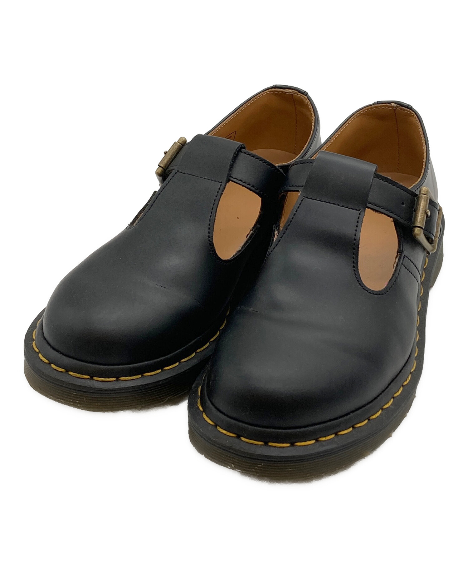 ドクターマーチン POLLEY 黒 24cm 未使用 中古・古着通販】Dr.Martens (ドクターマーチン) CORE POLLEY T BAR
