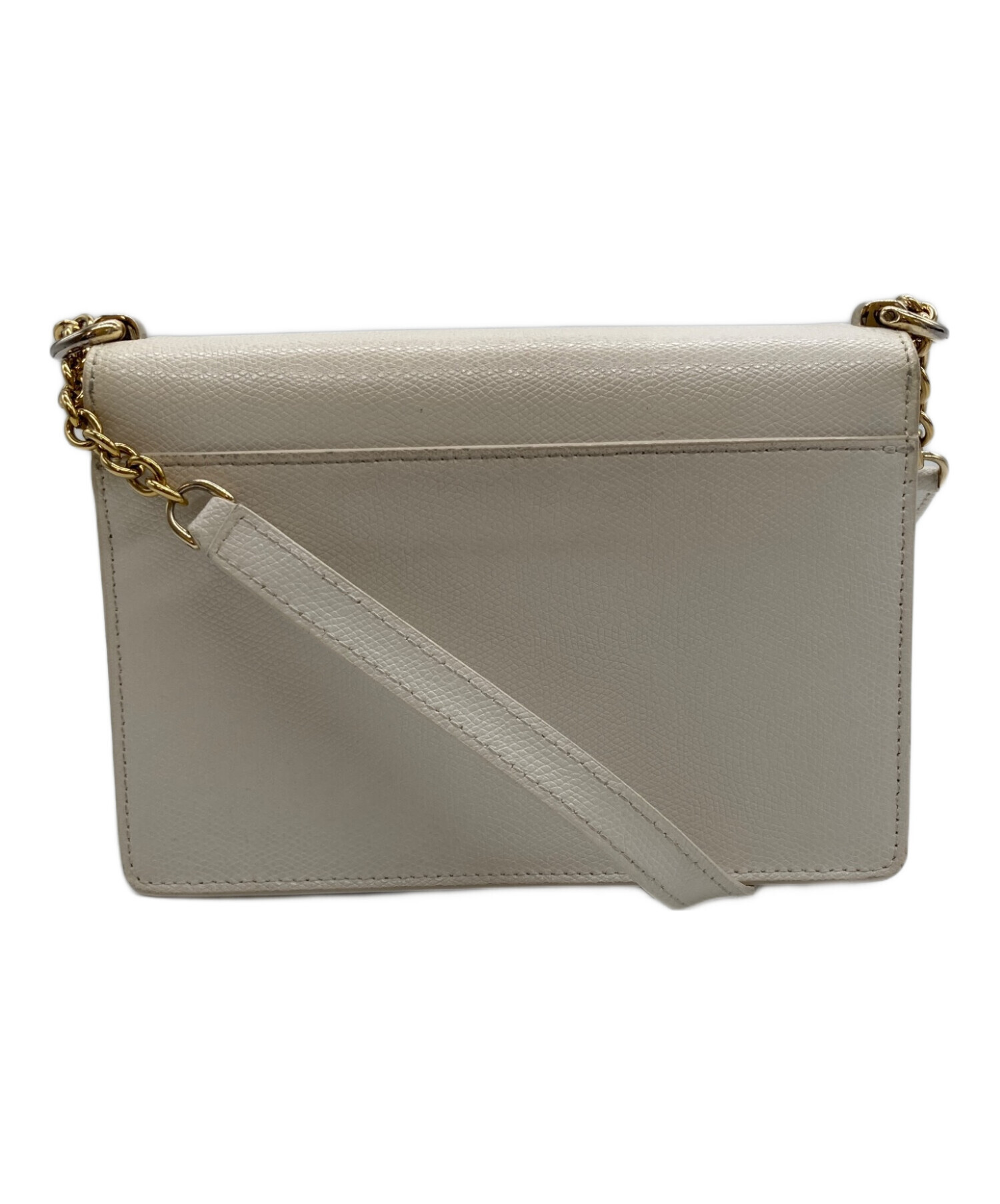 中古・古着通販】FURLA (フルラ) チェーンショルダーバッグ ホワイト