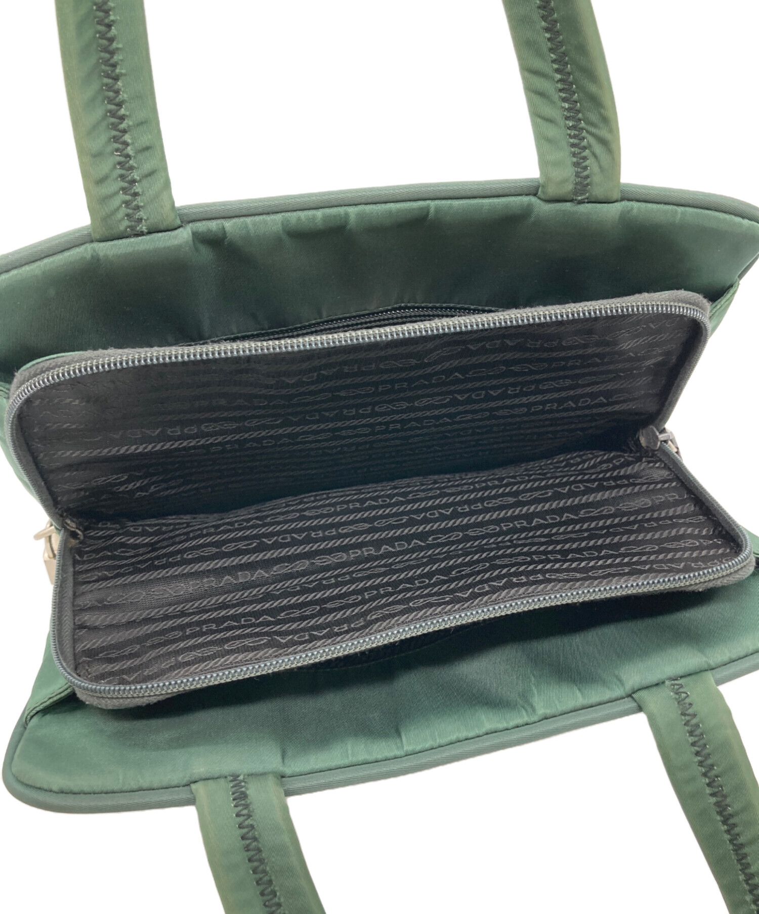 PRADA グリーン レザー ハンドバッグ 楽天市場】プラダ ハンドバッグ（カラーグリーン）（バッグ・小物