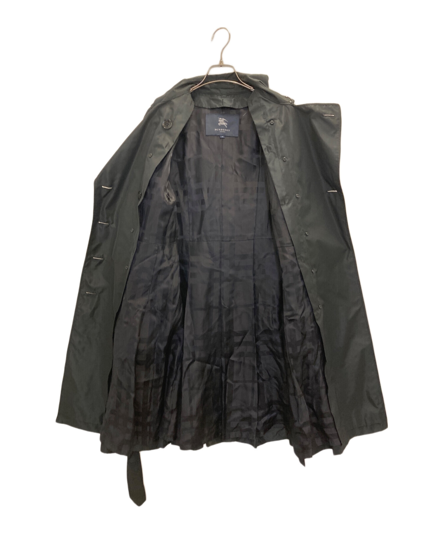 値下げ★BURBERRY LONDON トレンチコートブラック38 中古・古着通販】BURBERRY LONDON (バーバリーロンドン) トレンチ