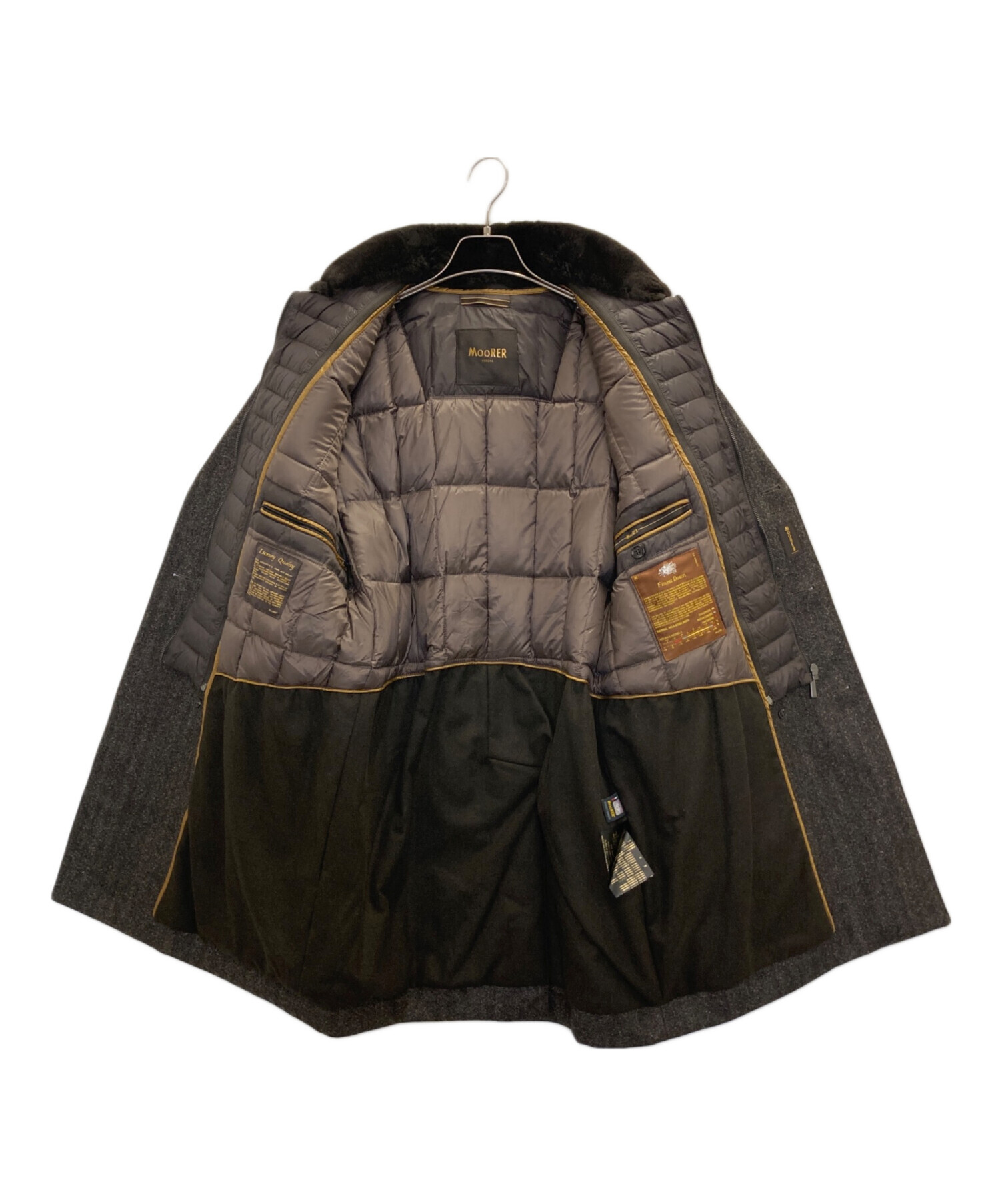 中古・古着通販】MOORER (ムーレー) 立襟ファー付き ダウン チェスター