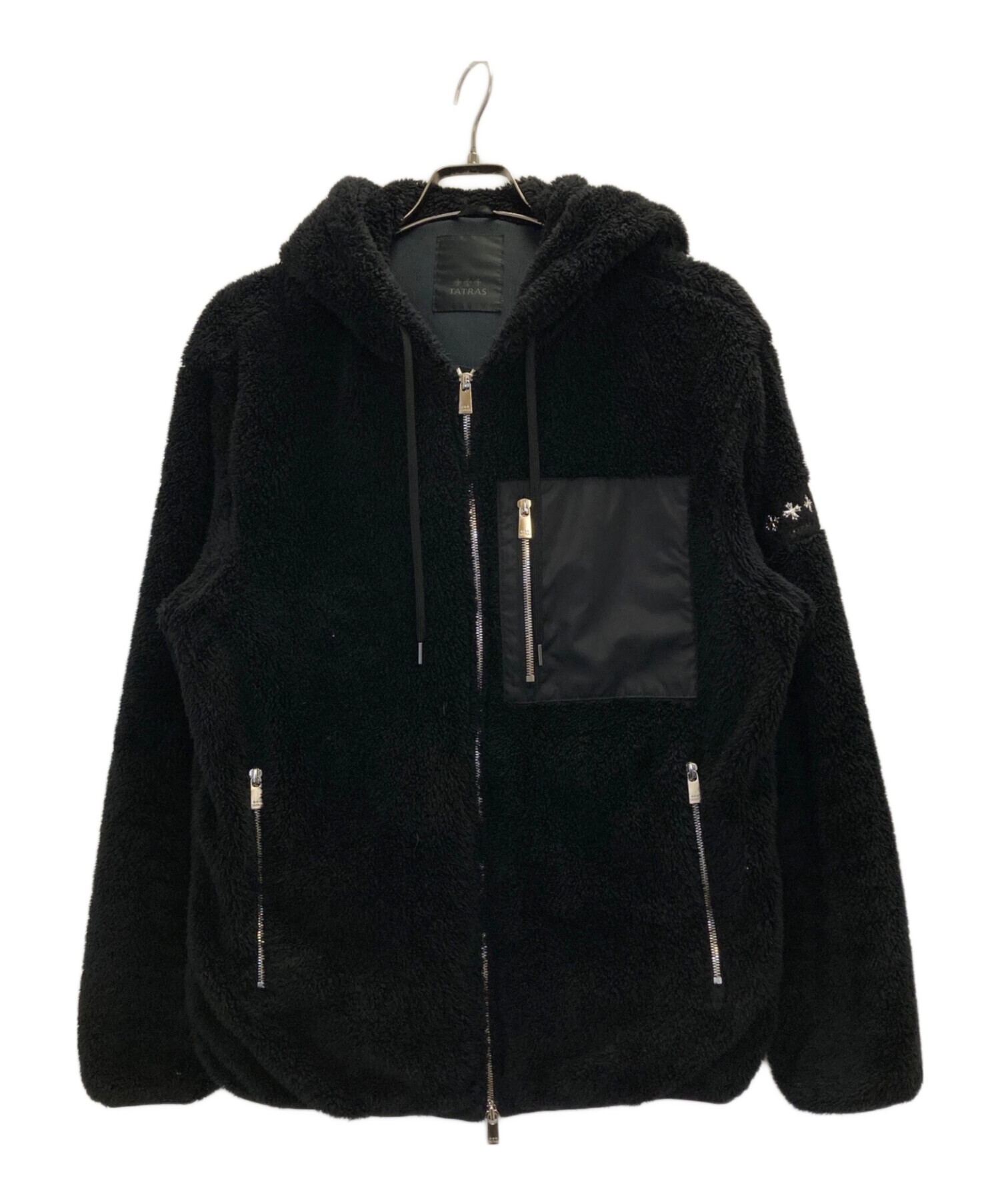 中古・古着通販】TATRAS (タトラス) WOMA フードボアブルゾン ブラック 