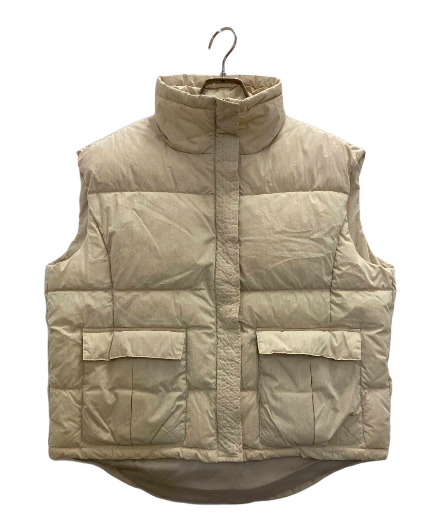 中古・古着通販】anuke (アンヌーク) Quilting Vest アイボリー サイズ 