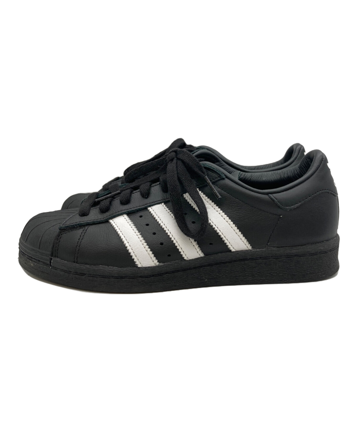 アディダス adidas スニーカー 25 ブラック 黒 VL コート ベース 