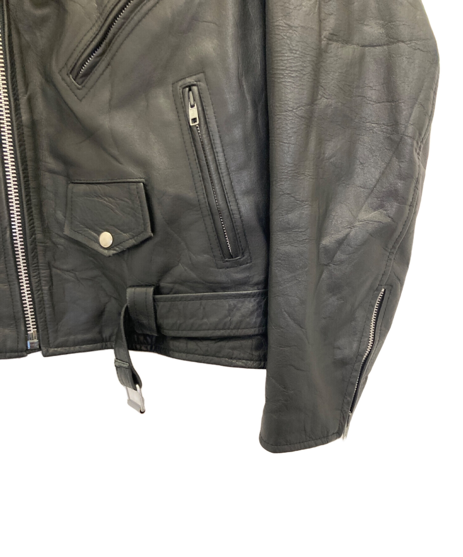 中古・古着通販】HORN WORKS (ホーンワークス) ダブルレザーライダース