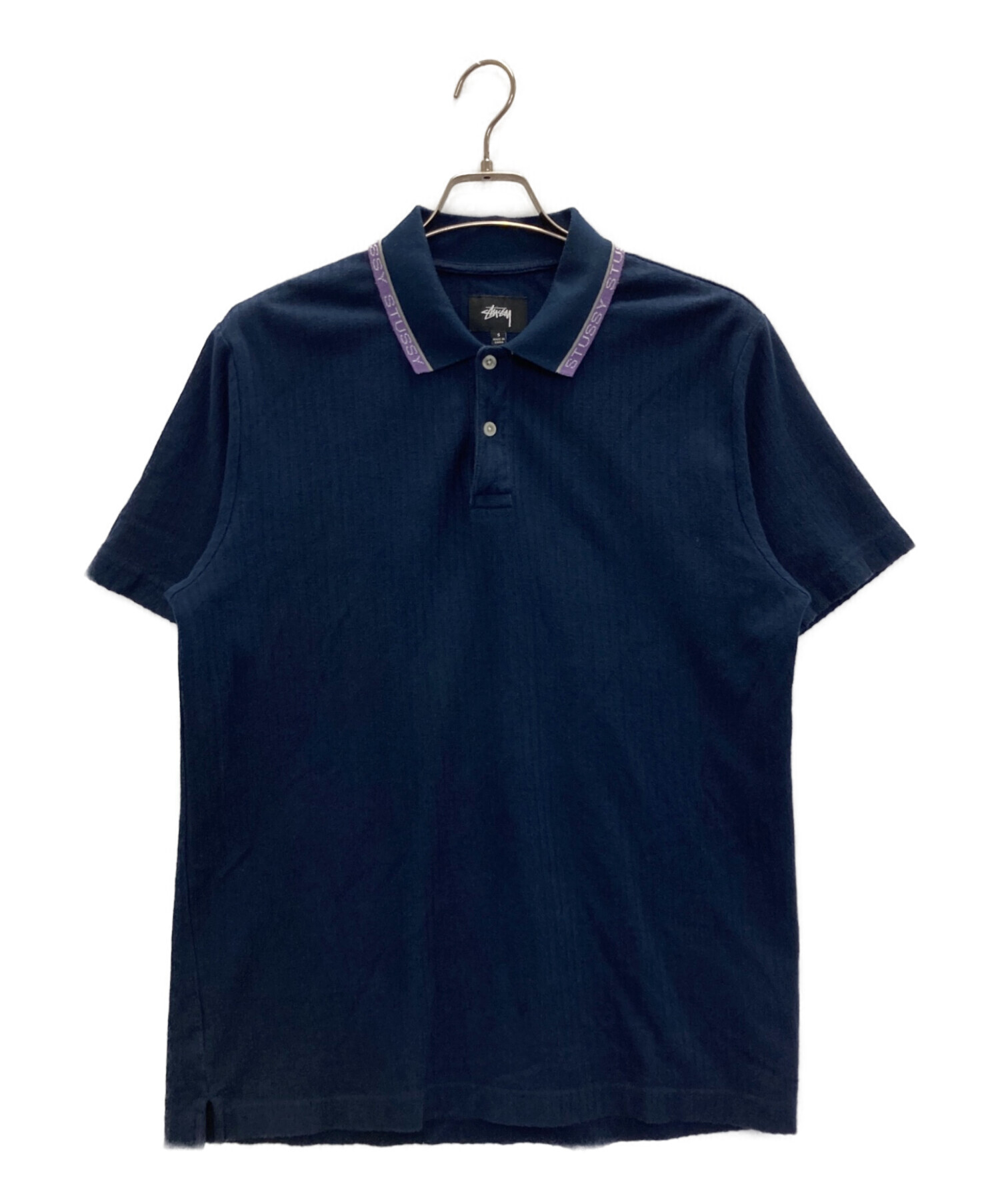 中古・古着通販】stussy (ステューシー) ポロシャツ ネイビー サイズ:S