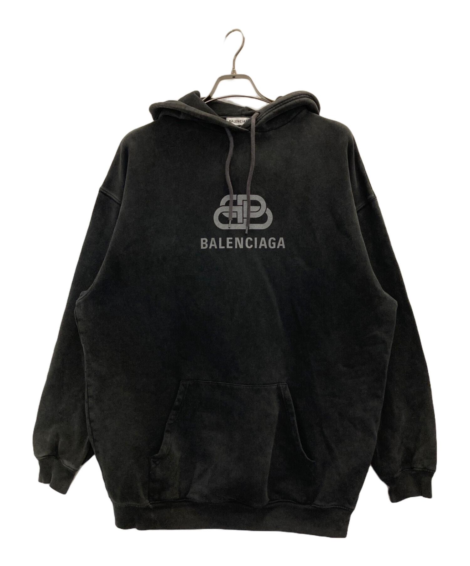 中古・古着通販】BALENCIAGA (バレンシアガ) BBロゴパーカー ブラック