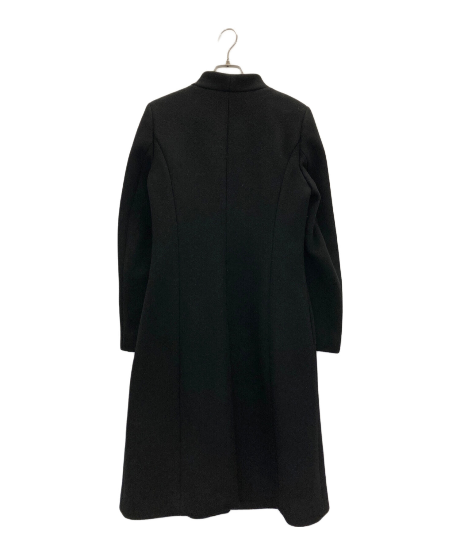 中古・古着通販】EPOCA (エポカ) ノーカラーロングコート ブラック