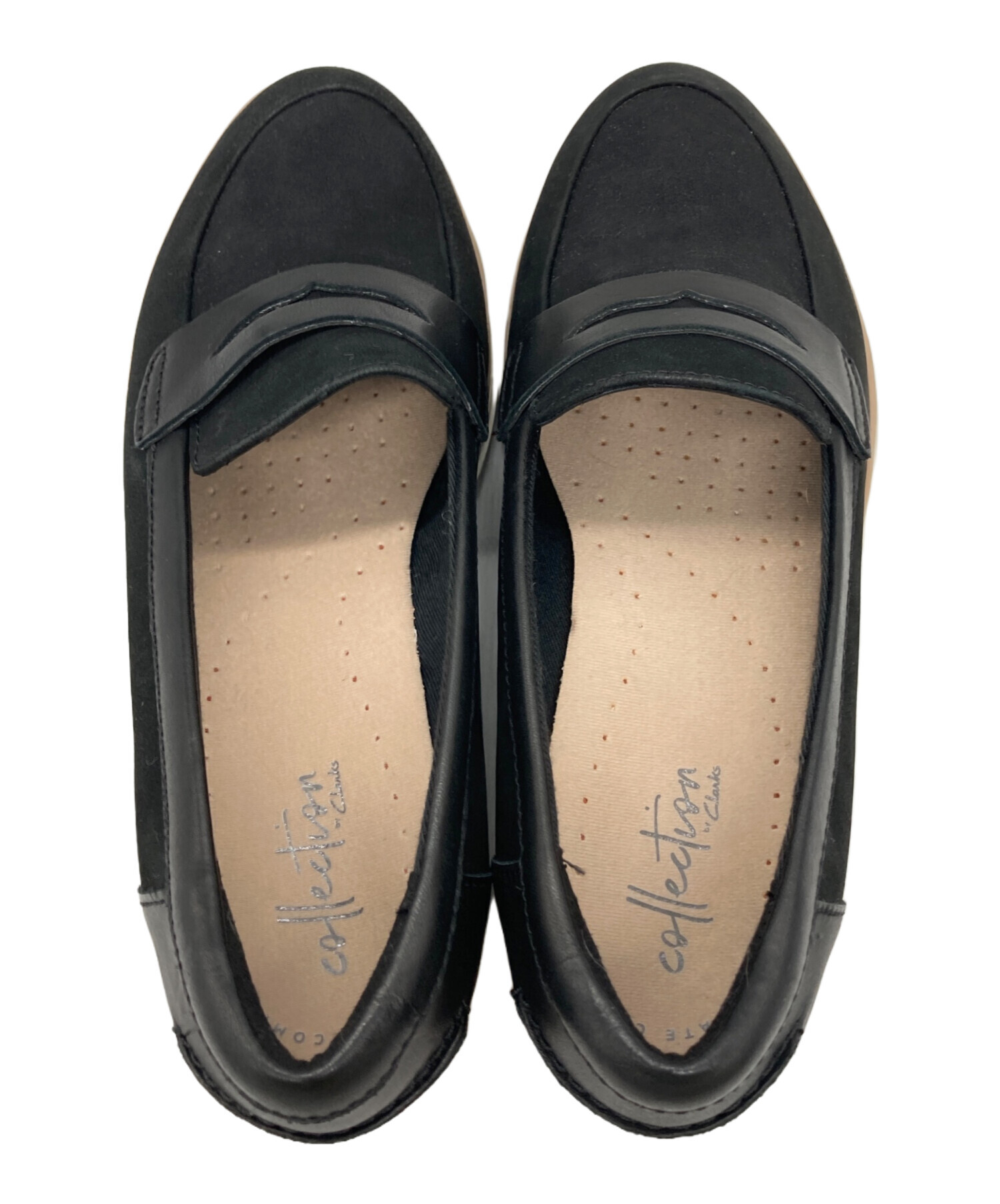 中古・古着通販】CLARKS (クラークス) ローファー ブラック サイズ:23 