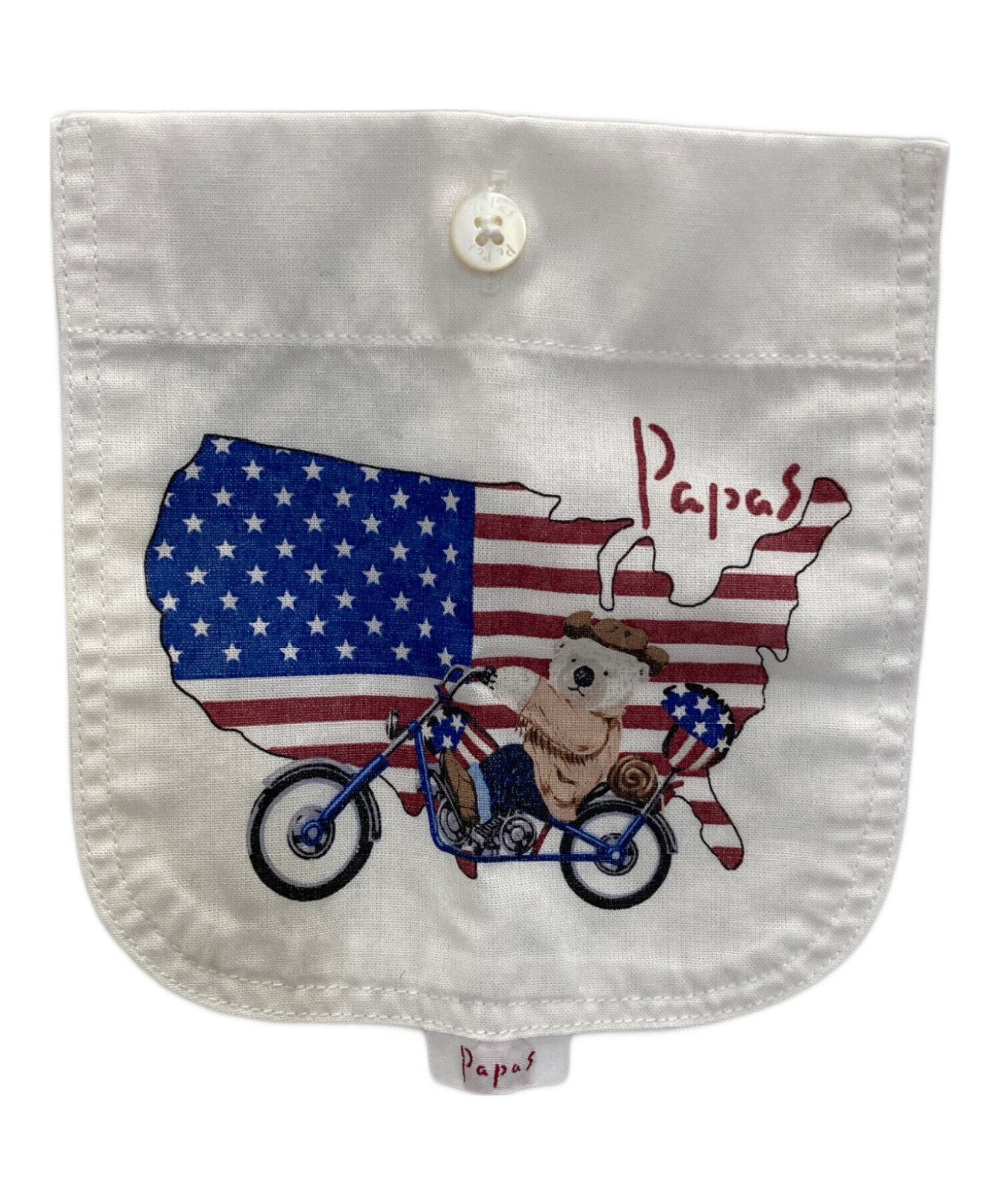 中古・古着通販】PAPAS (パパス) ツーリングベアポケットシャツ