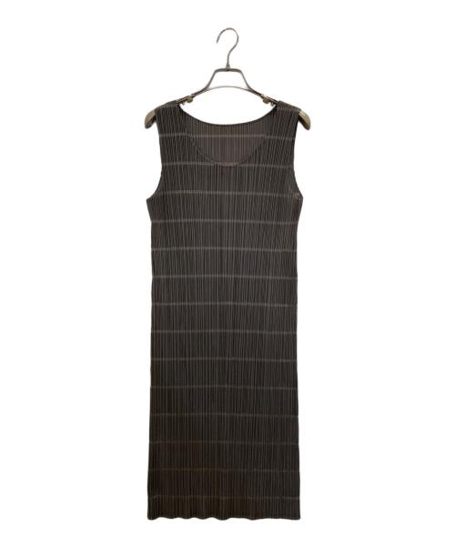 PLEATS PLEASE ノースリーブ　プリーツワンピース 膝上　サイズ3 中古・古着通販】PLEATS PLEASE (プリーツプリーズ) ノースリーブ