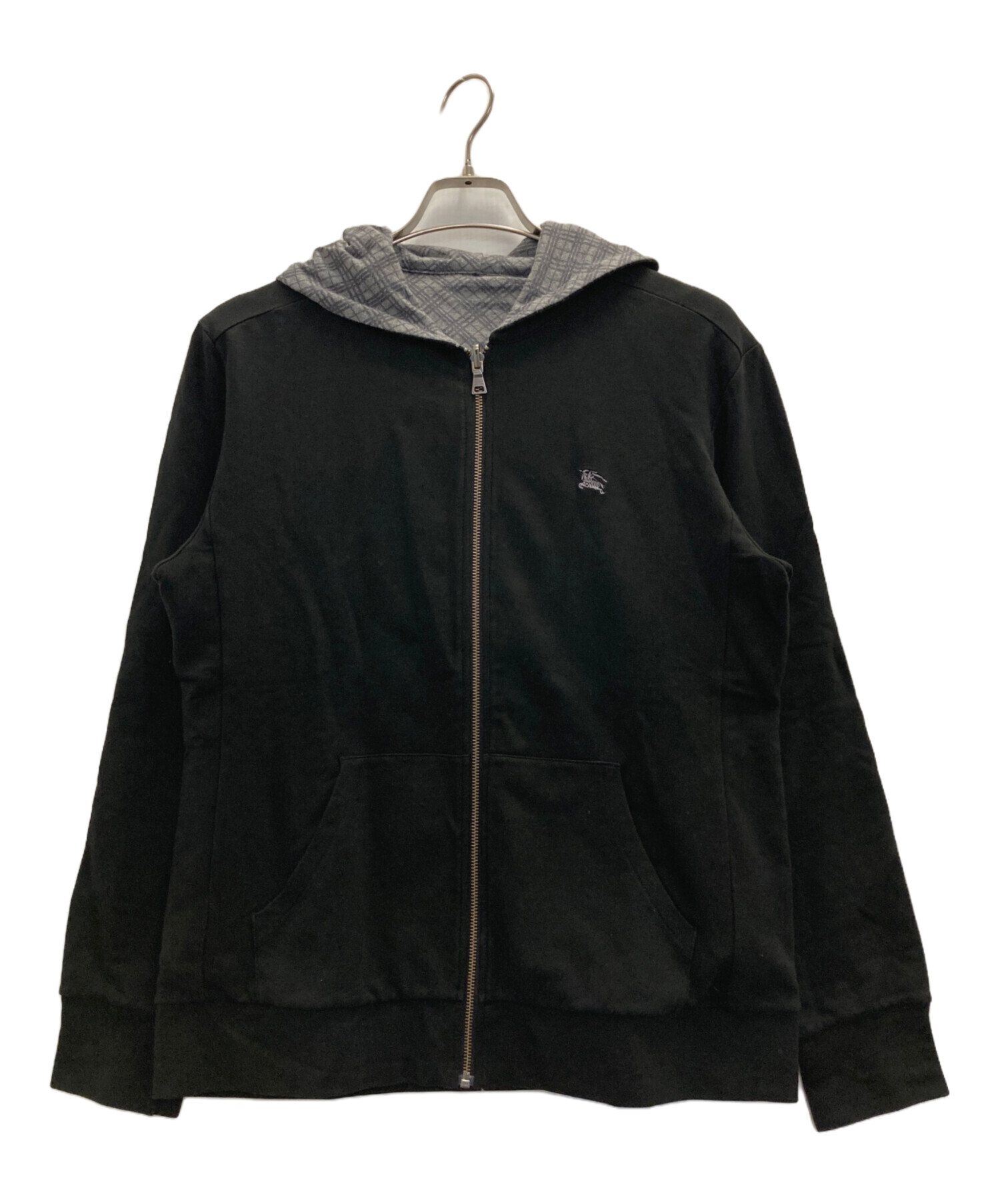 ✨年末SALE✨ BURBERRY LONDON ブラック フルジップパーカー 中古・古着通販】BURBERRY (バーバリー) ジップパーカー ブラック