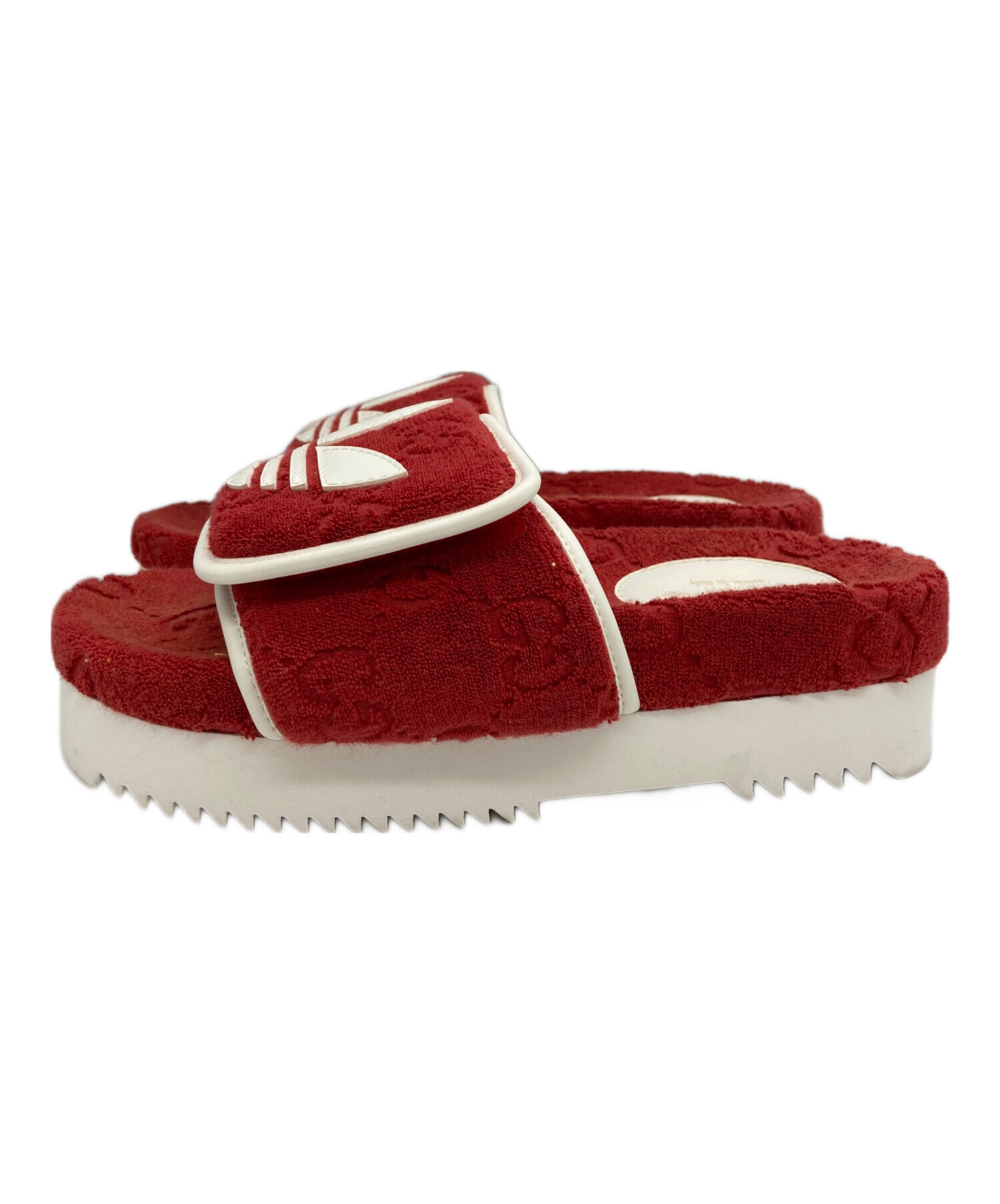 GUCCI サンダル レッド Gucci Interlocking G Red Slide Sandals Men's Size 7 (US 7.5