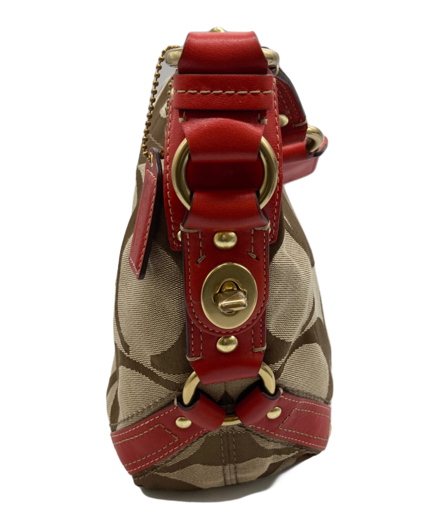 中古・古着通販】COACH (コーチ) シグネチャーワンショルダーバッグ