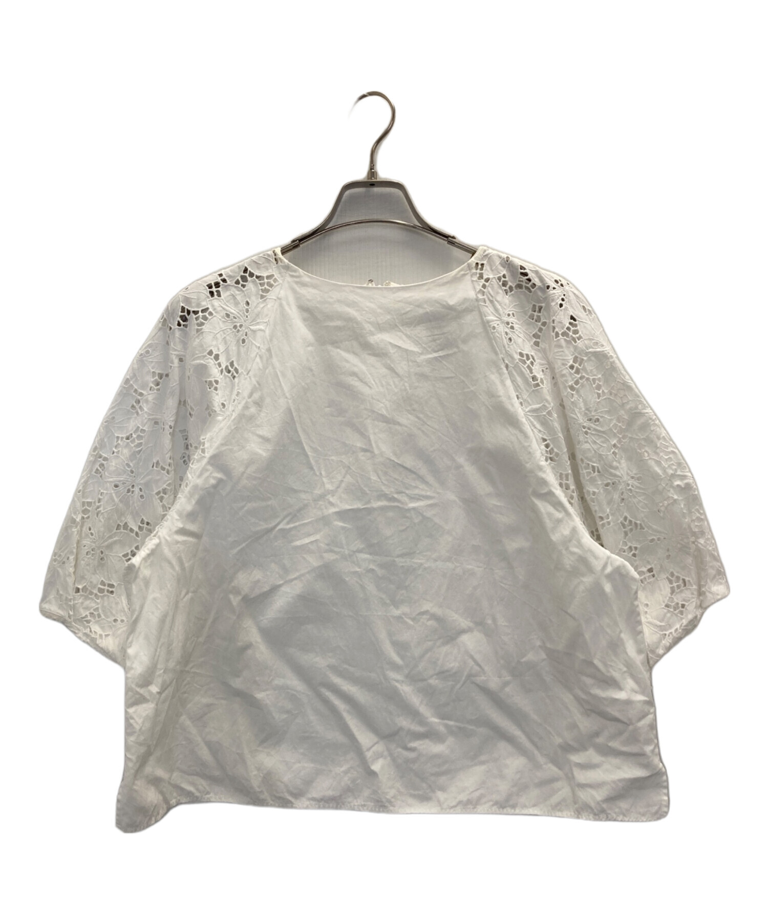 中古・古着通販】TICCA (ティッカ) レースバルーンスリーブブラウス 
