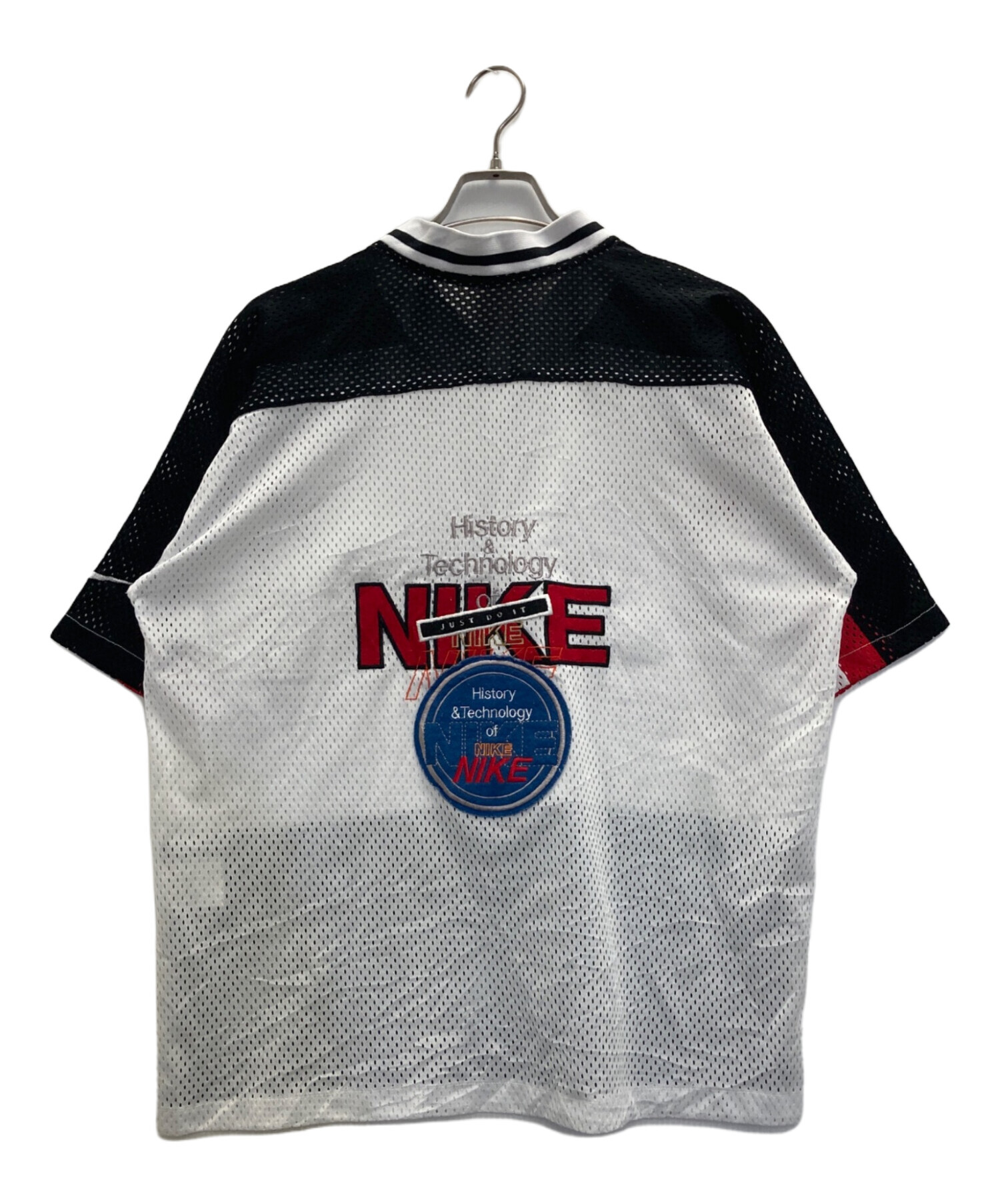 中古・古着通販】NIKE (ナイキ) メッシュゲームシャツ ホワイト サイズ
