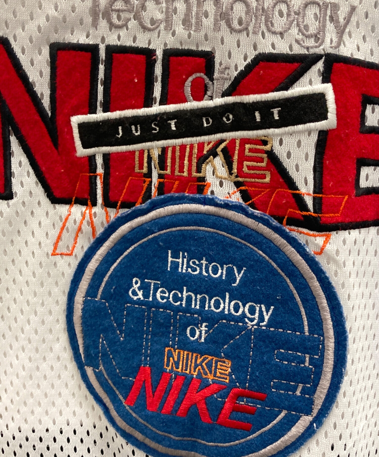 中古・古着通販】NIKE (ナイキ) メッシュゲームシャツ ホワイト サイズ 