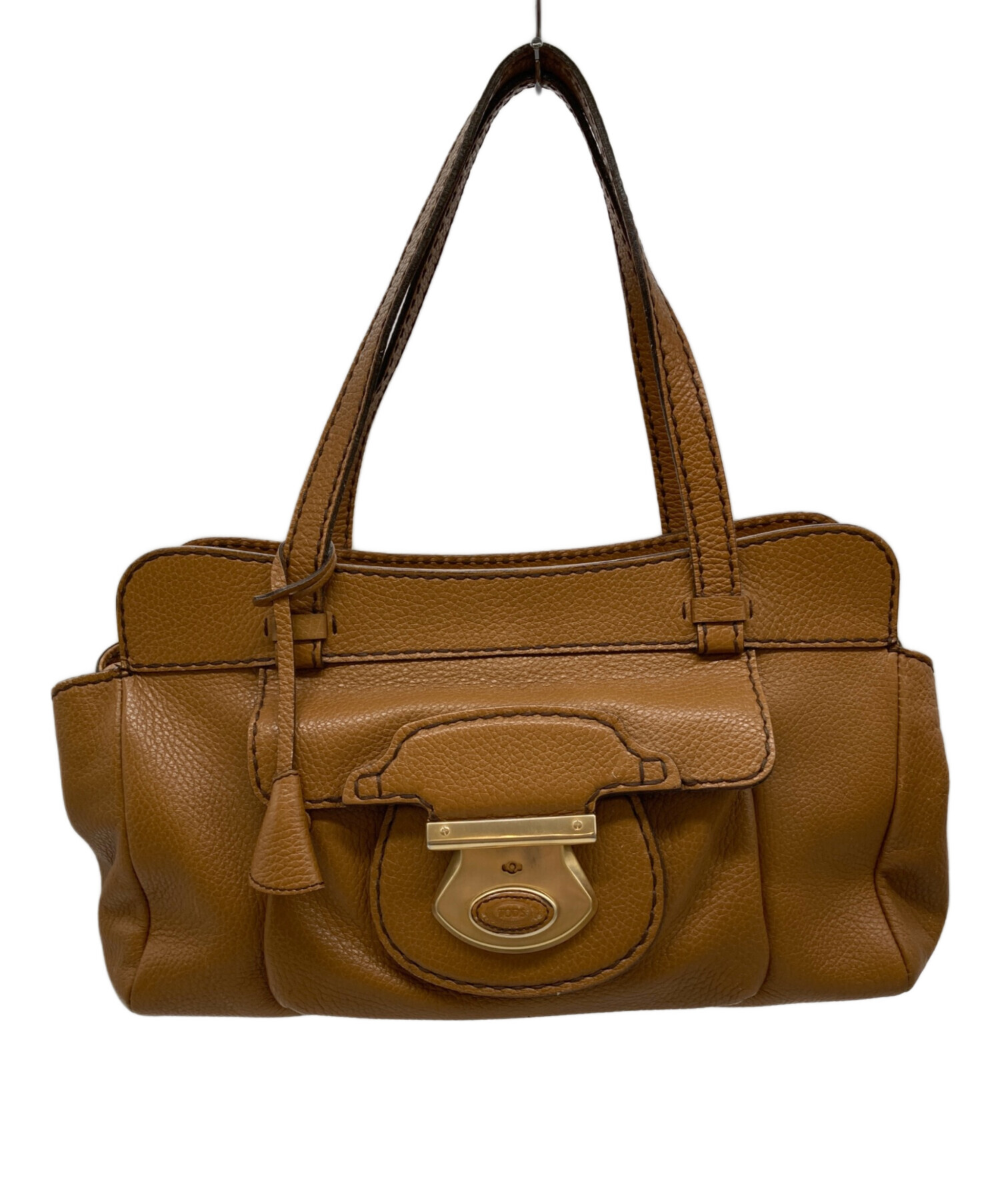 中古・古着通販】TOD'S (トッズ) レザートートバッグ ベージュ