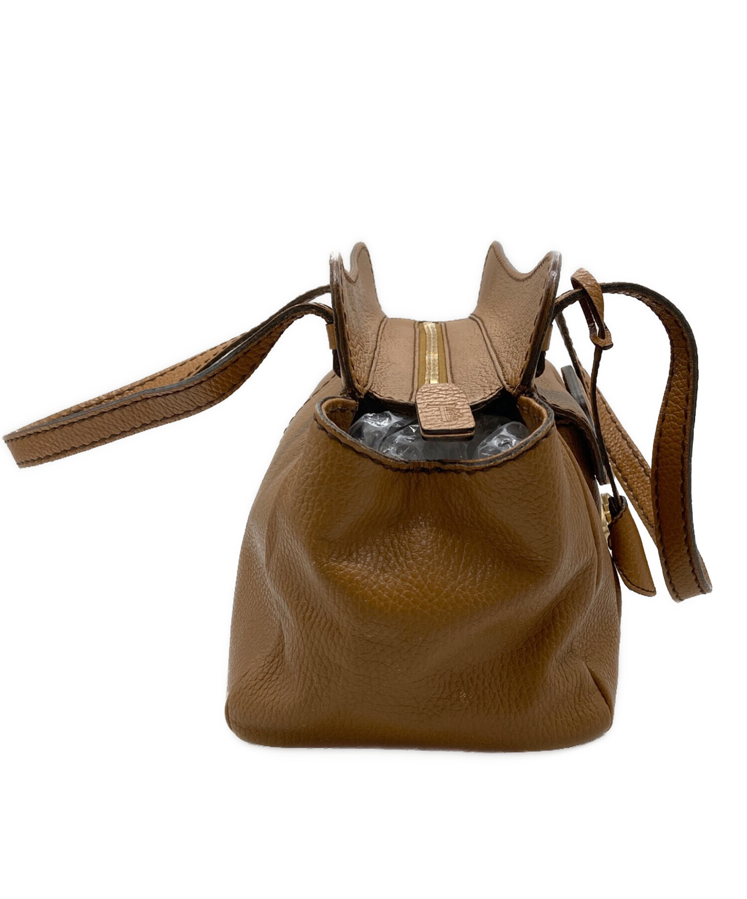 中古・古着通販】TOD'S (トッズ) レザートートバッグ ベージュ