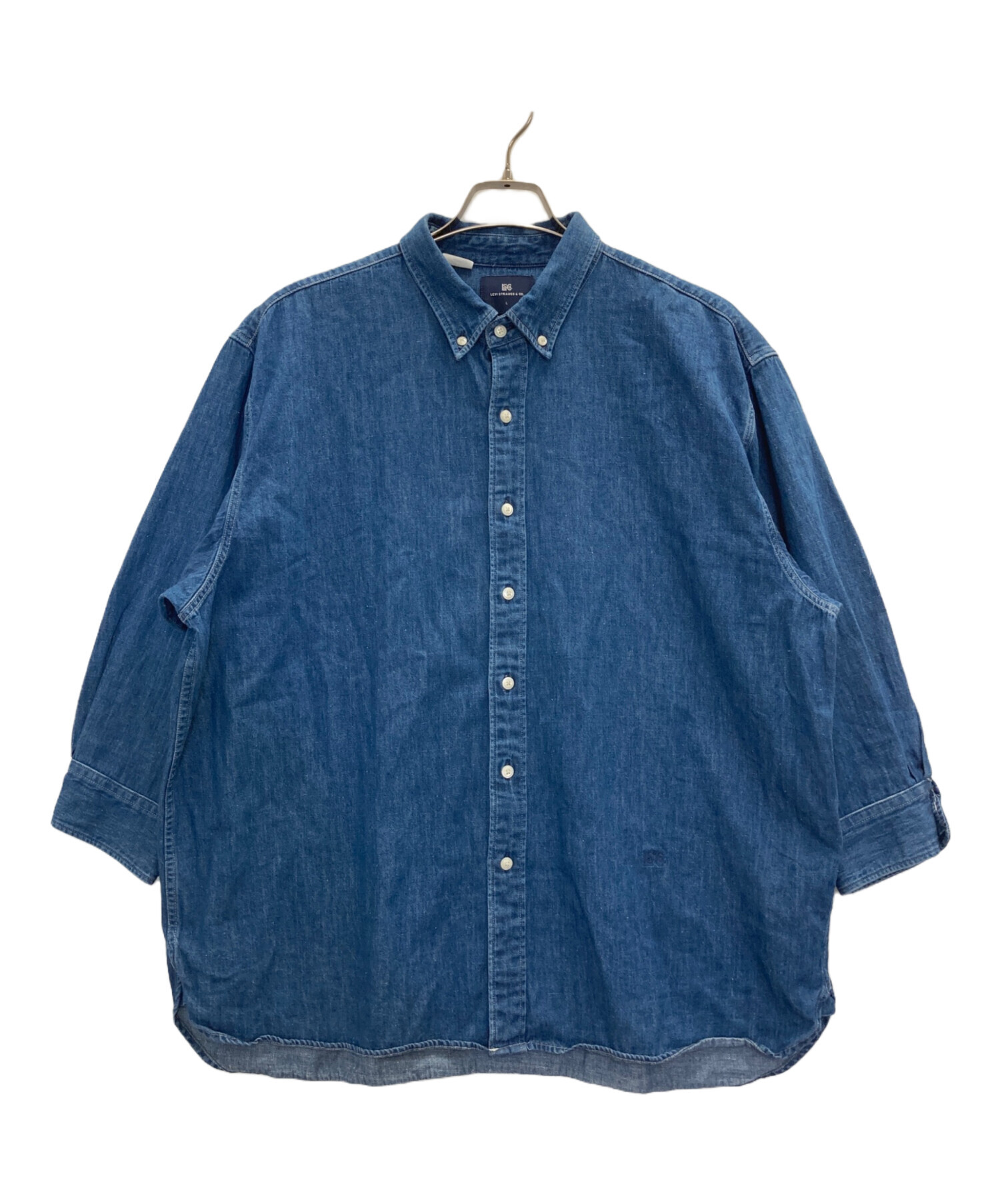 リーバイス　ビッグE ライトブルー ボタン付きシャツ ビンテージ 中古・古着通販】LEVI'S (リーバイス) BLUETAB ボタンダウンシャツ