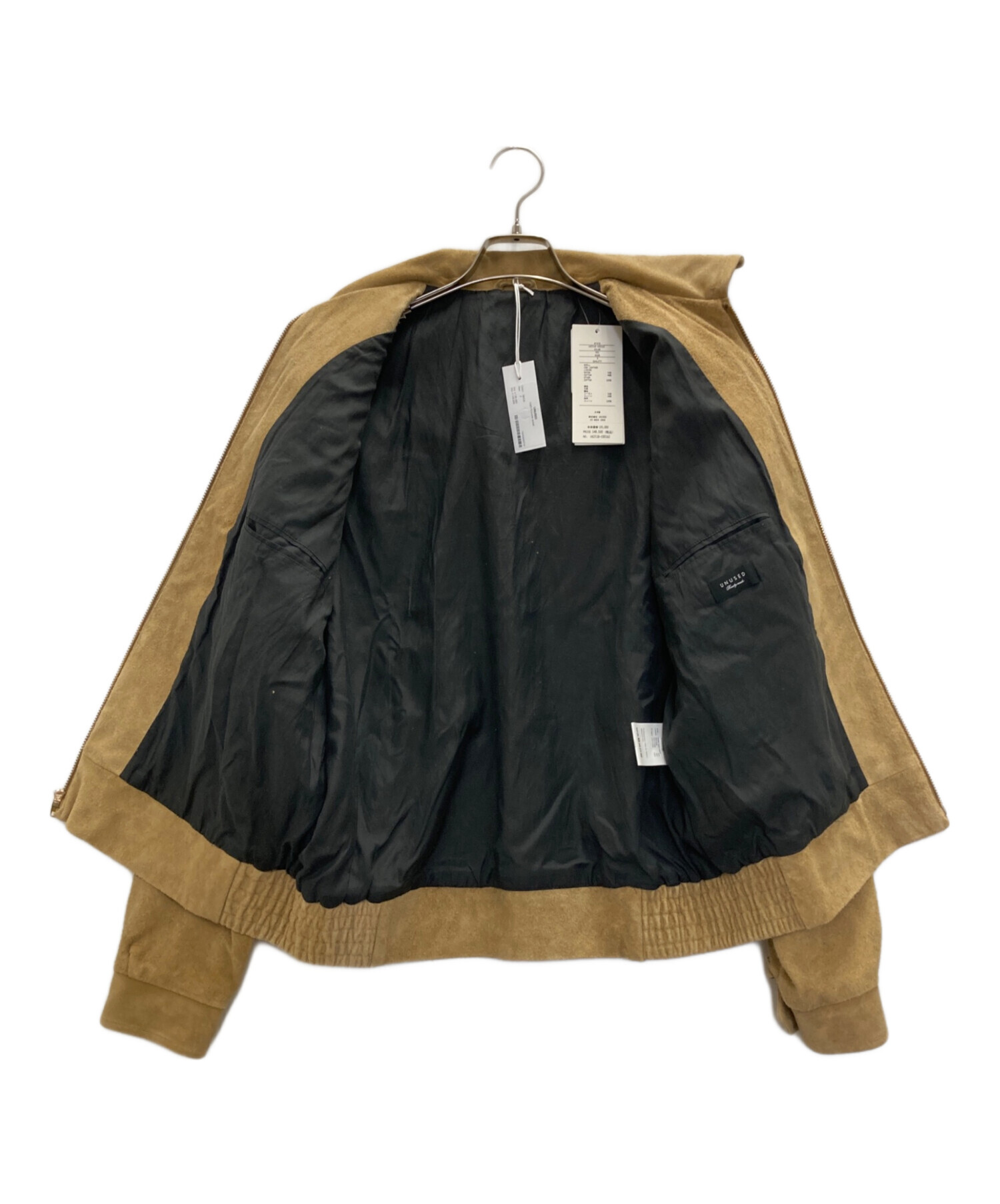中古・古着通販】UNUSED (アンユーズド) Suede jacket ベージュ サイズ 