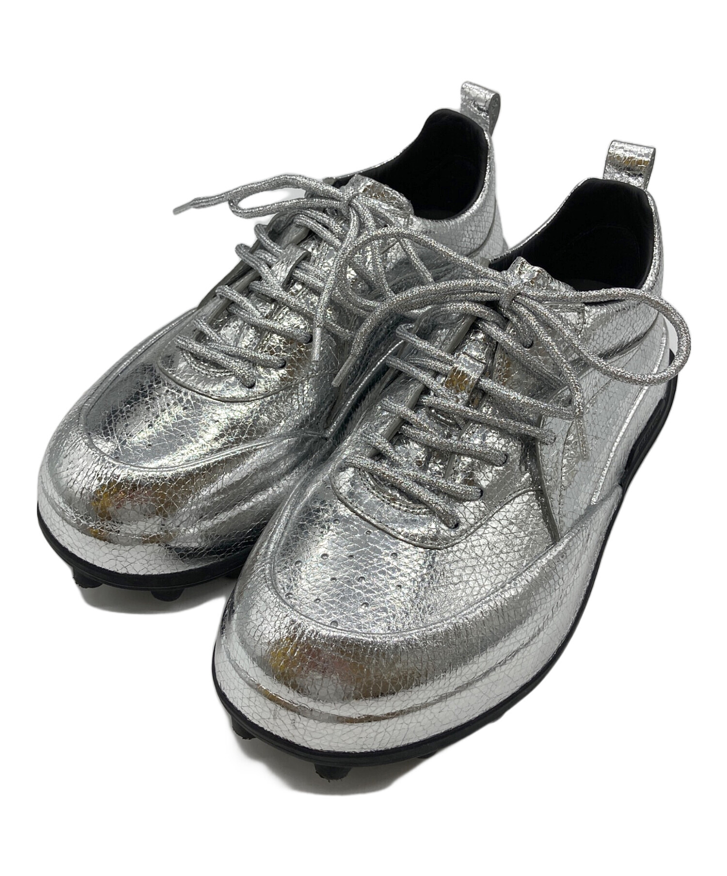 中古・古着通販】JIL SANDER (ジルサンダー) メタリック厚底スニーカー