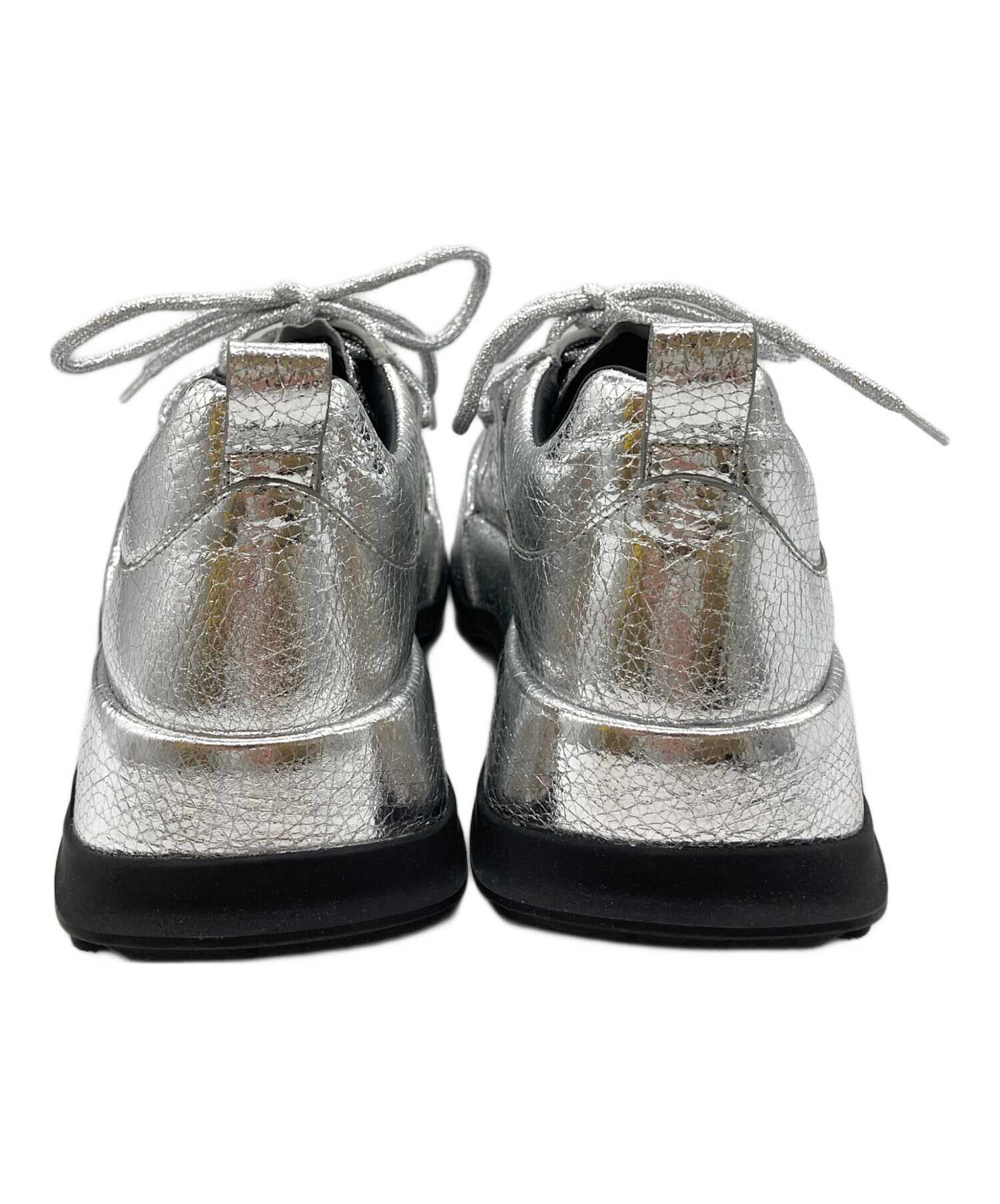 中古・古着通販】JIL SANDER (ジルサンダー) メタリック厚底スニーカー