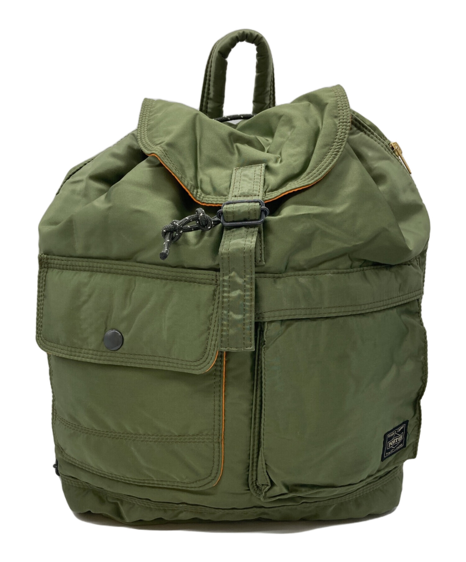 中古・古着通販】PORTER (ポーター) サックパック オリーブ｜ブランド