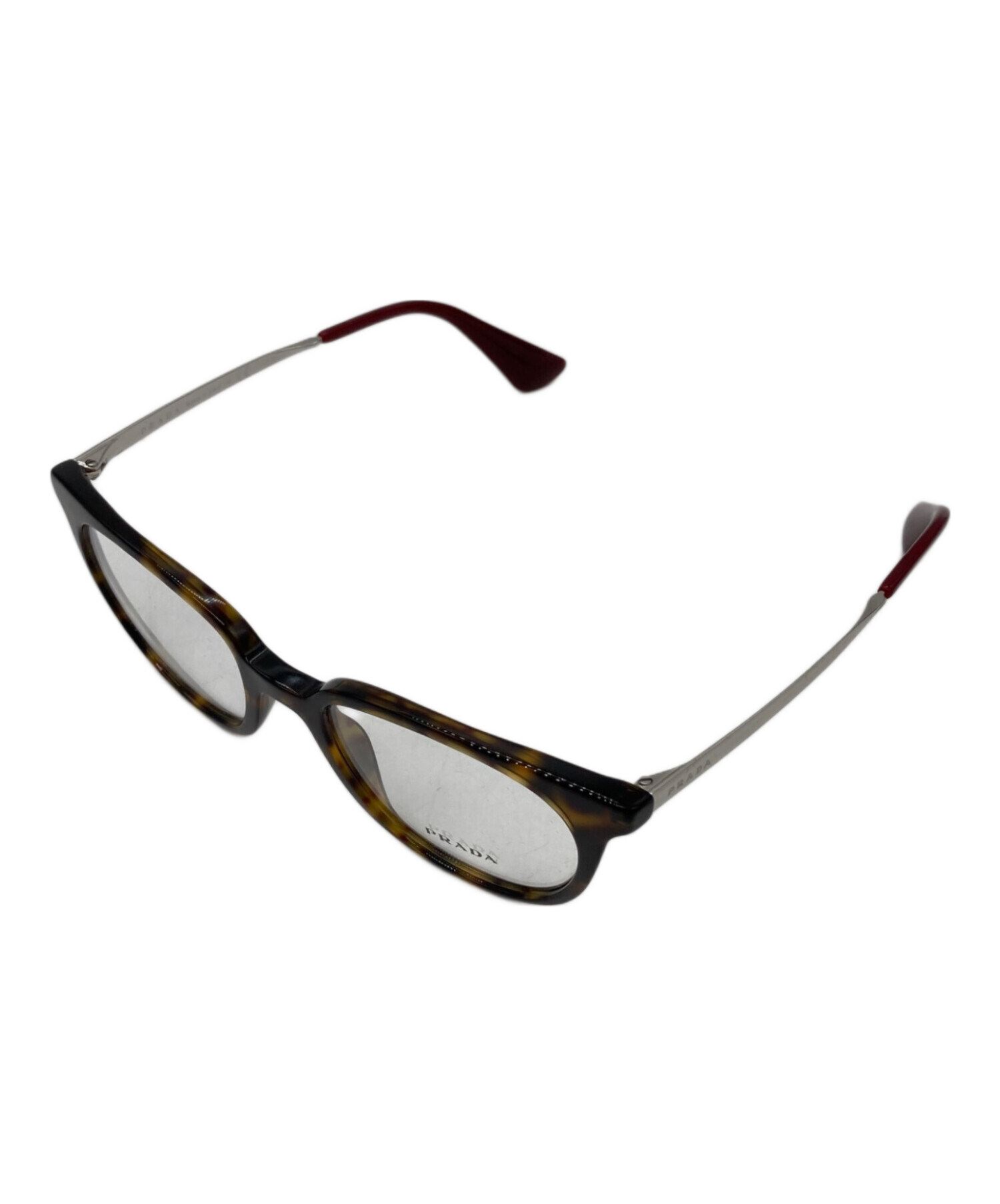 【中古】PRADA プラダ メガネ ※付属品あり 中古・古着通販】PRADA (プラダ) 眼鏡 ブラウン｜ブランド・古着通販