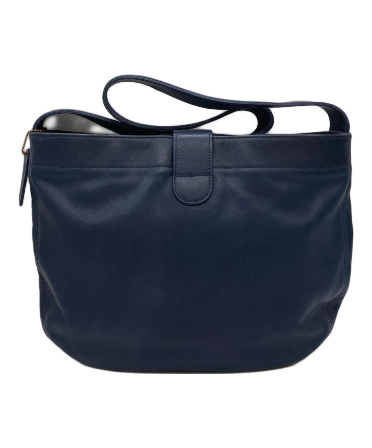 コーチ COACH ショルダーバッグ レザー ネイビー レディース 送料無料【中古】 a0545 中古・古着通販】COACH (コーチ) ショルダーバッグ ブルー｜ブランド