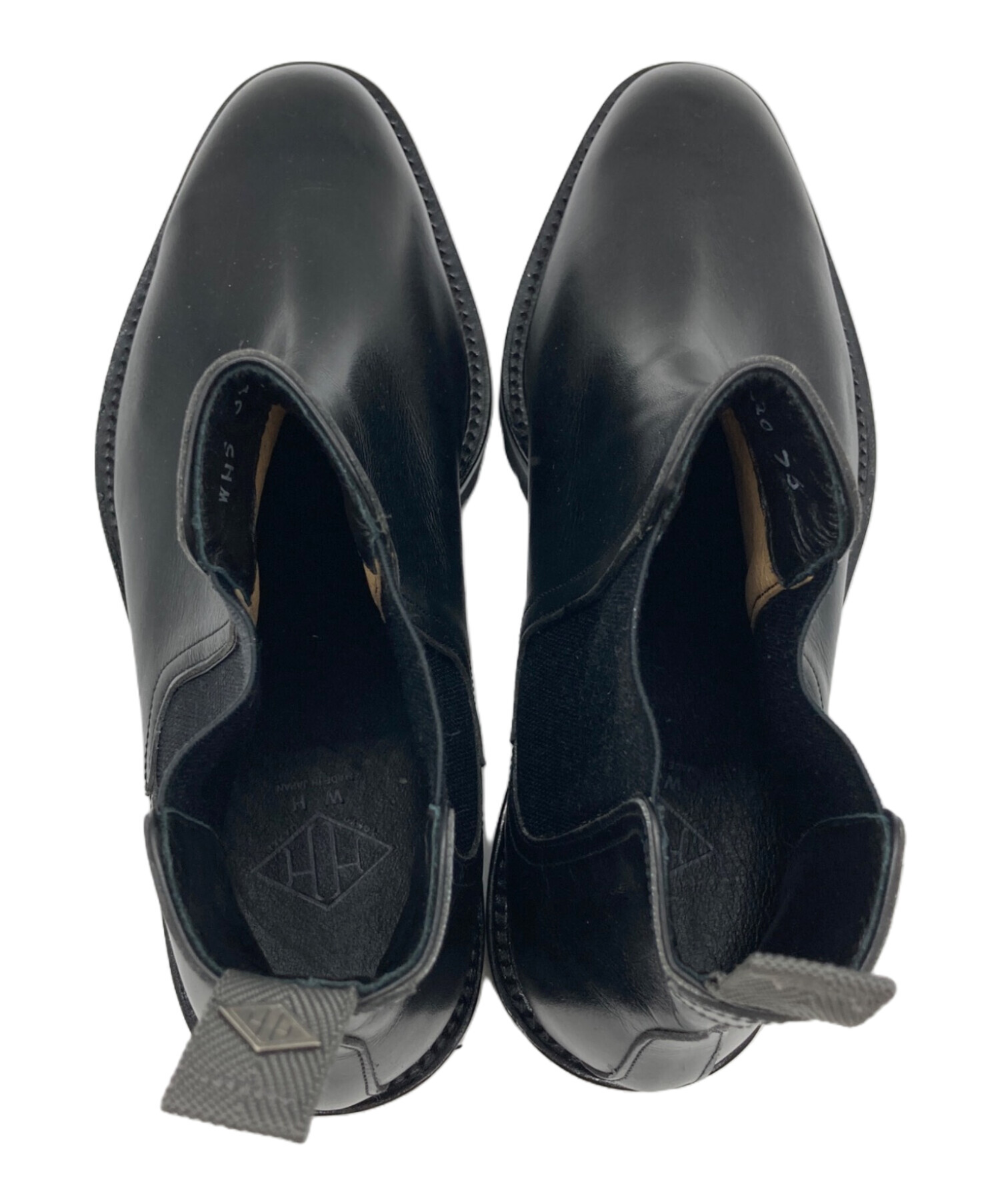 中古・古着通販】W.H (ダブルエイチ) カーフレザー サイドゴア ブーツ