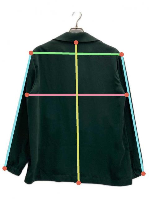 中古・古着通販】CULLNI (クルニ) ダブルクロジャケット グリーン