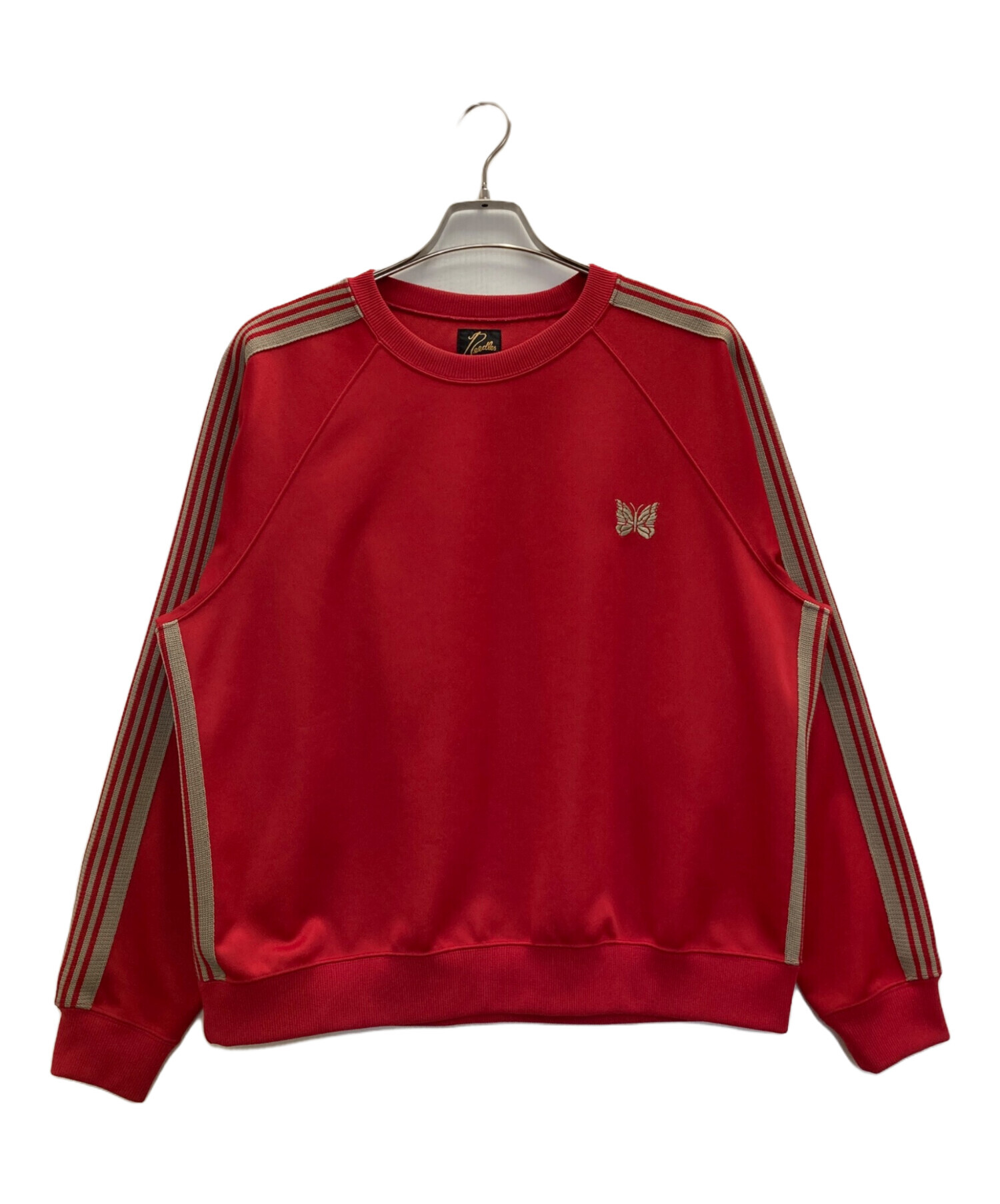 中古・古着通販】Needles (ニードルズ) Track Crew Neck Shirt レッド