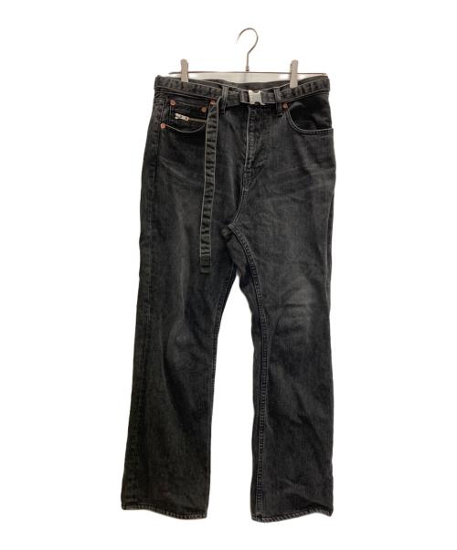 中古・古着通販】sacai (サカイ) ベルテッド ブーツカット デニム